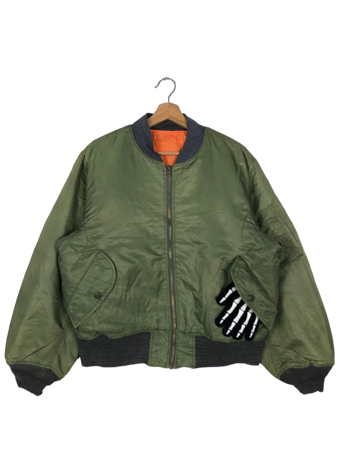 🔥90’s Riot Riot Vintage Bomber Jacket Military Design