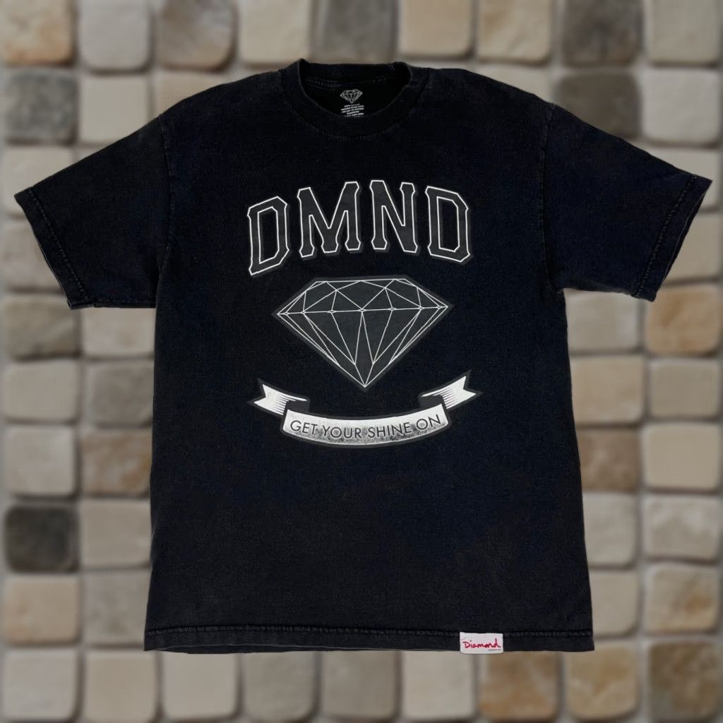 Diamond Supply Co. Diamond Supply Co. Get Your Shine On T-Shirt Mens Large Black Cotton Logo Short Sleeve Crew Neck USA Made Size US L / EU 52-54 / 3 - 1 Thumbnail