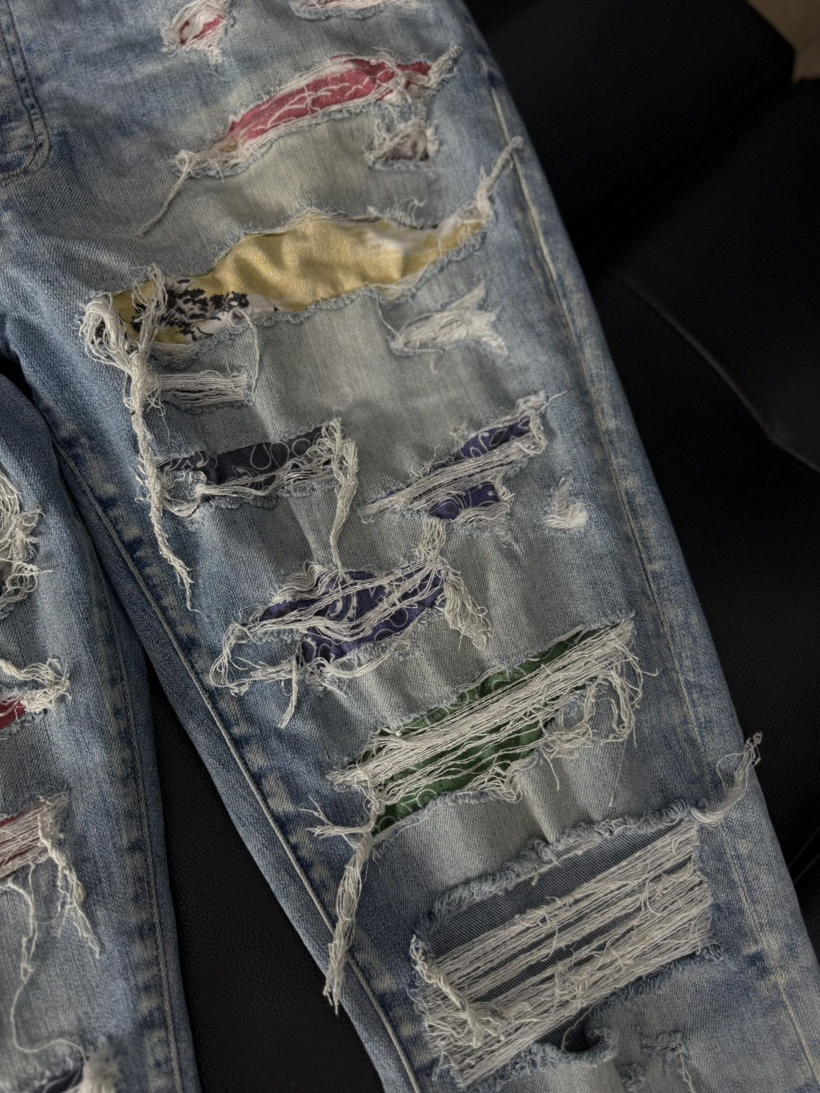 Amiri Amiri Jeans Blue Multicolored Size 36 Pre Owned🧼 Size US 36 / EU 52 - 6 Thumbnail