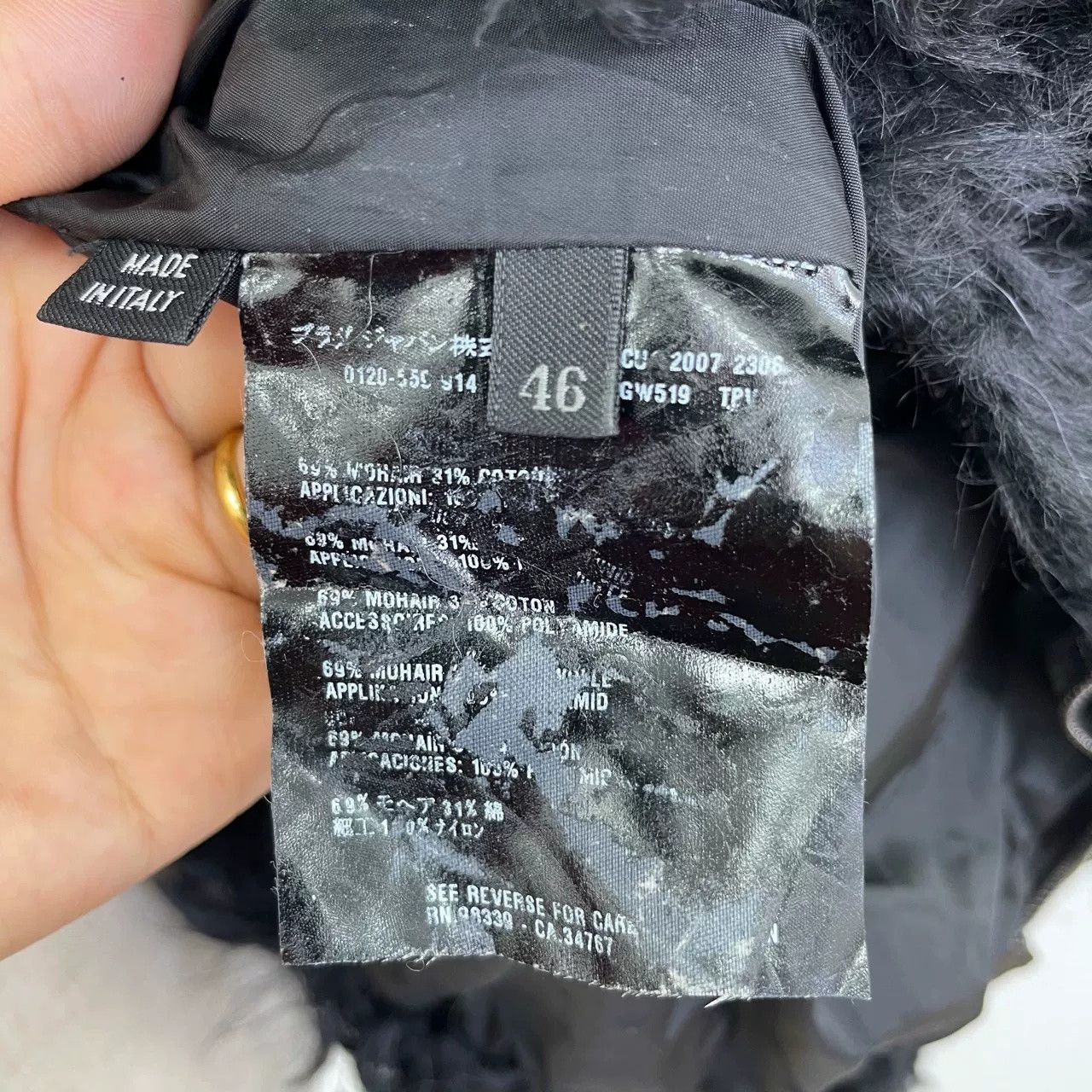 Prada PRADA Black Teddy Coat Size US S / EU 44-46 / 1 - 3 Thumbnail