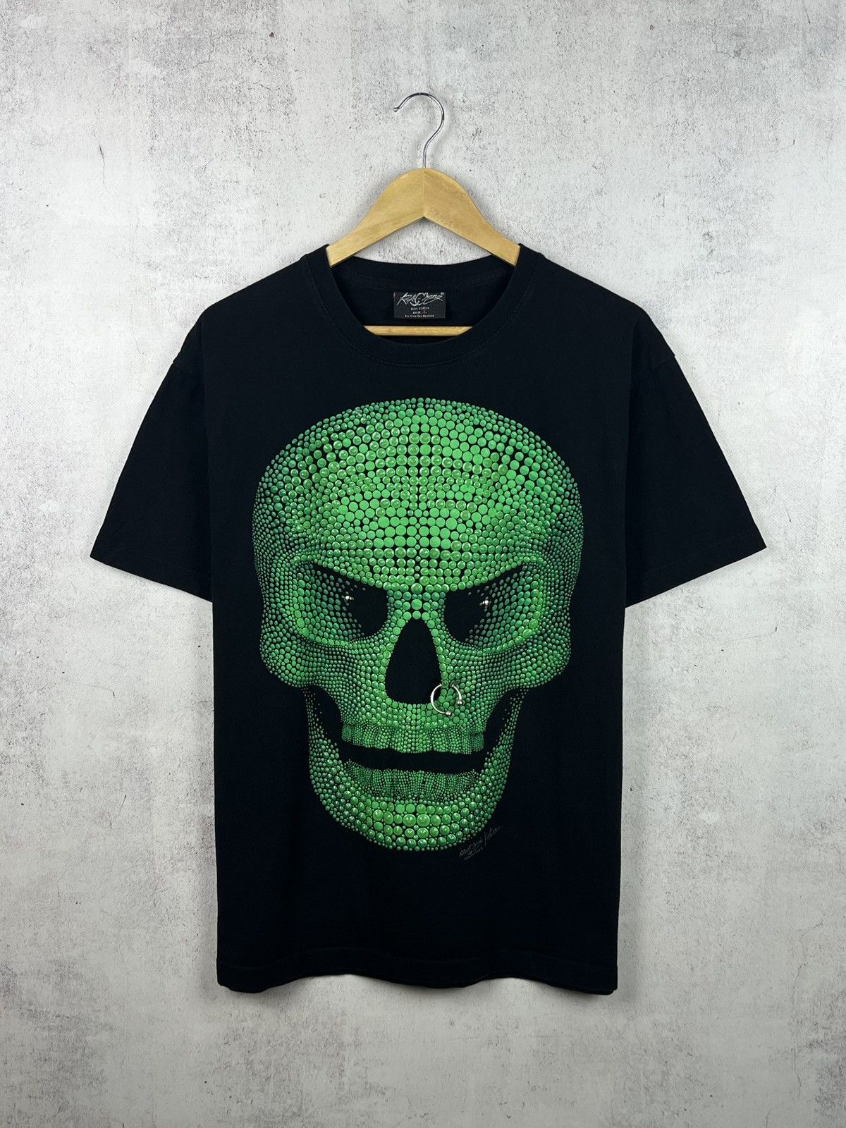 Vintage Vintage Rock Chang Skull Bright in the Dark T-Shirt Y2K Rare Size US L / EU 52-54 / 3 - 1 Thumbnail