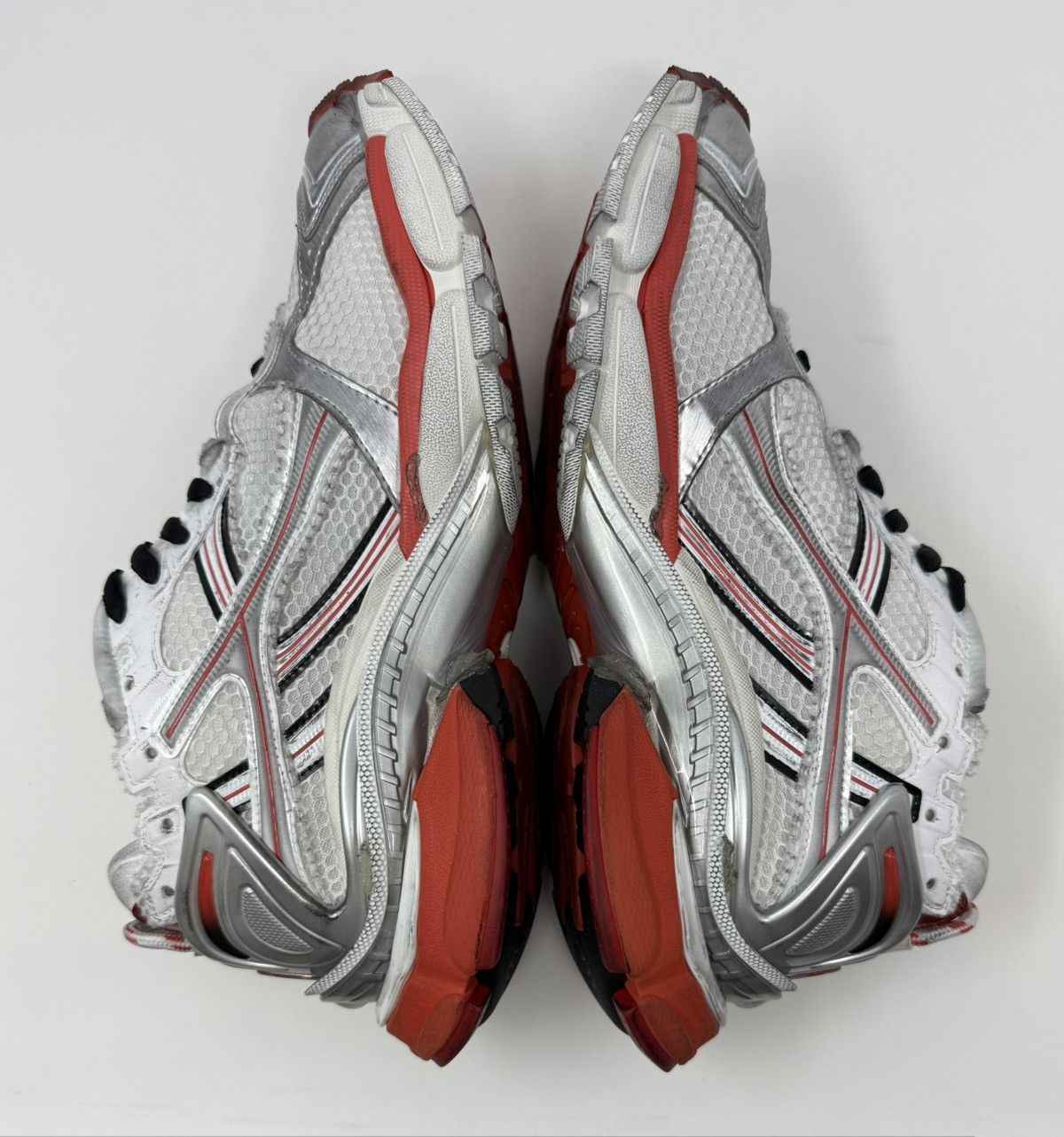 Balenciaga Balenciaga Runner Sneaker White/Red/Black New Season Size US 12 / EU 45 - 4 Thumbnail