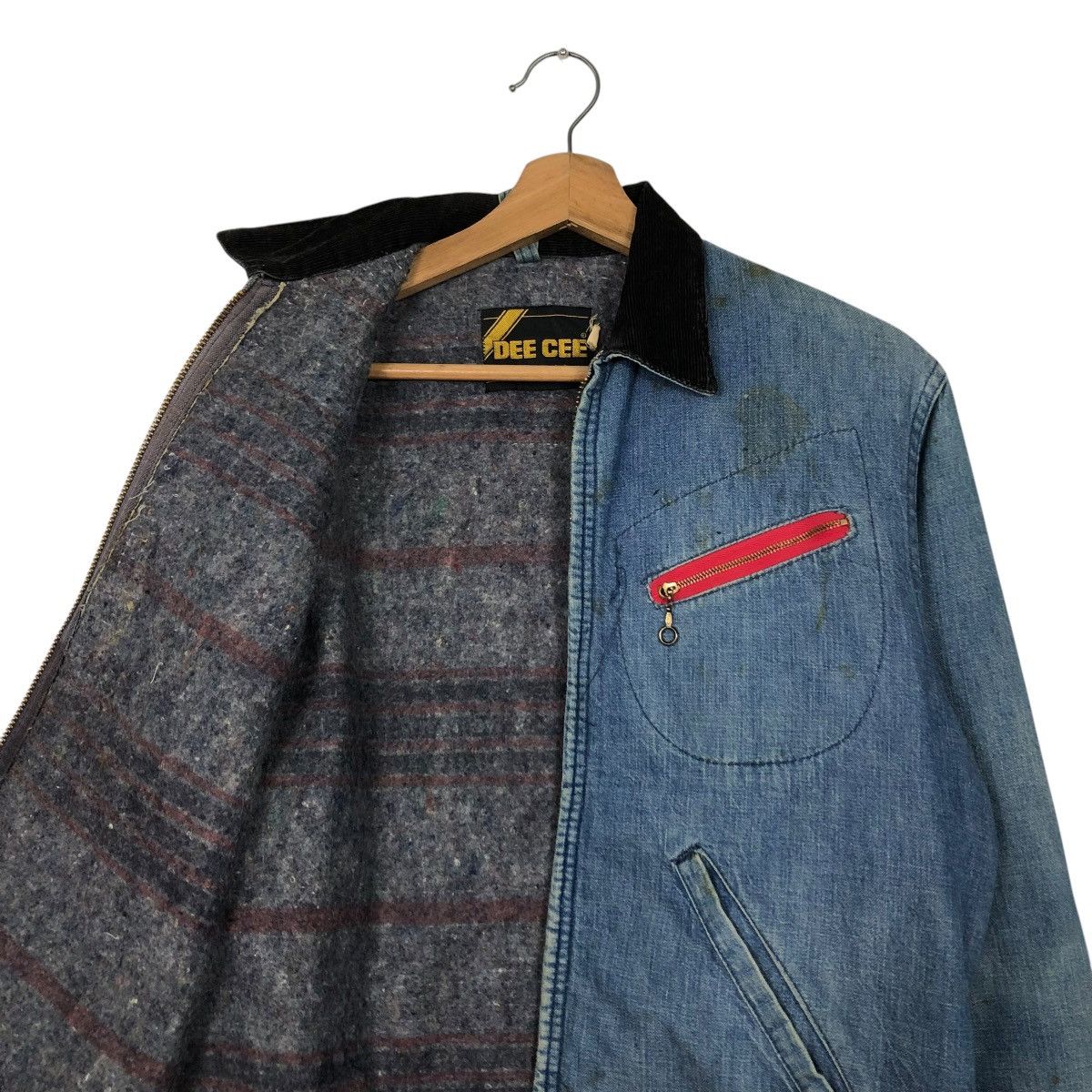 Vintage 🔥VINTAGE 50’s DENIM JACKET DEE CEE USA MADE BLANKET TALON Size US M / EU 48-50 / 2 - 14 Thumbnail