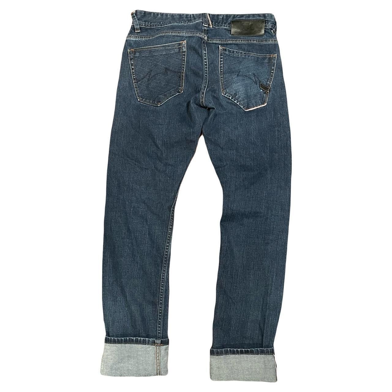 If Six Was Nine Y2K Parasuco Raw Japanese Selvedge Slim Buckle Crotch Jeans Size US 34 / EU 50 - 2 Thumbnail