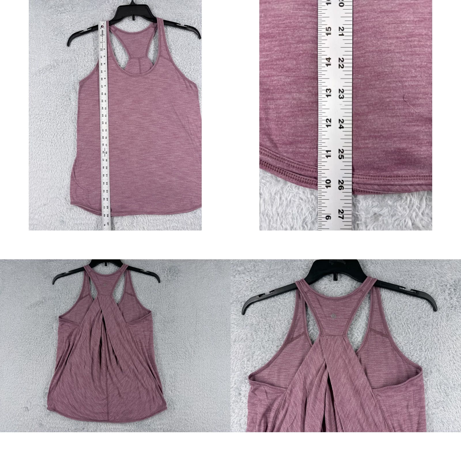 Lululemon Lululemon Shirt Women 8 Pink Mauve Essential Tank Luon Fabric Yoga W1NI7S Size M / US 6-8 / IT 42-44 - 8 Thumbnail