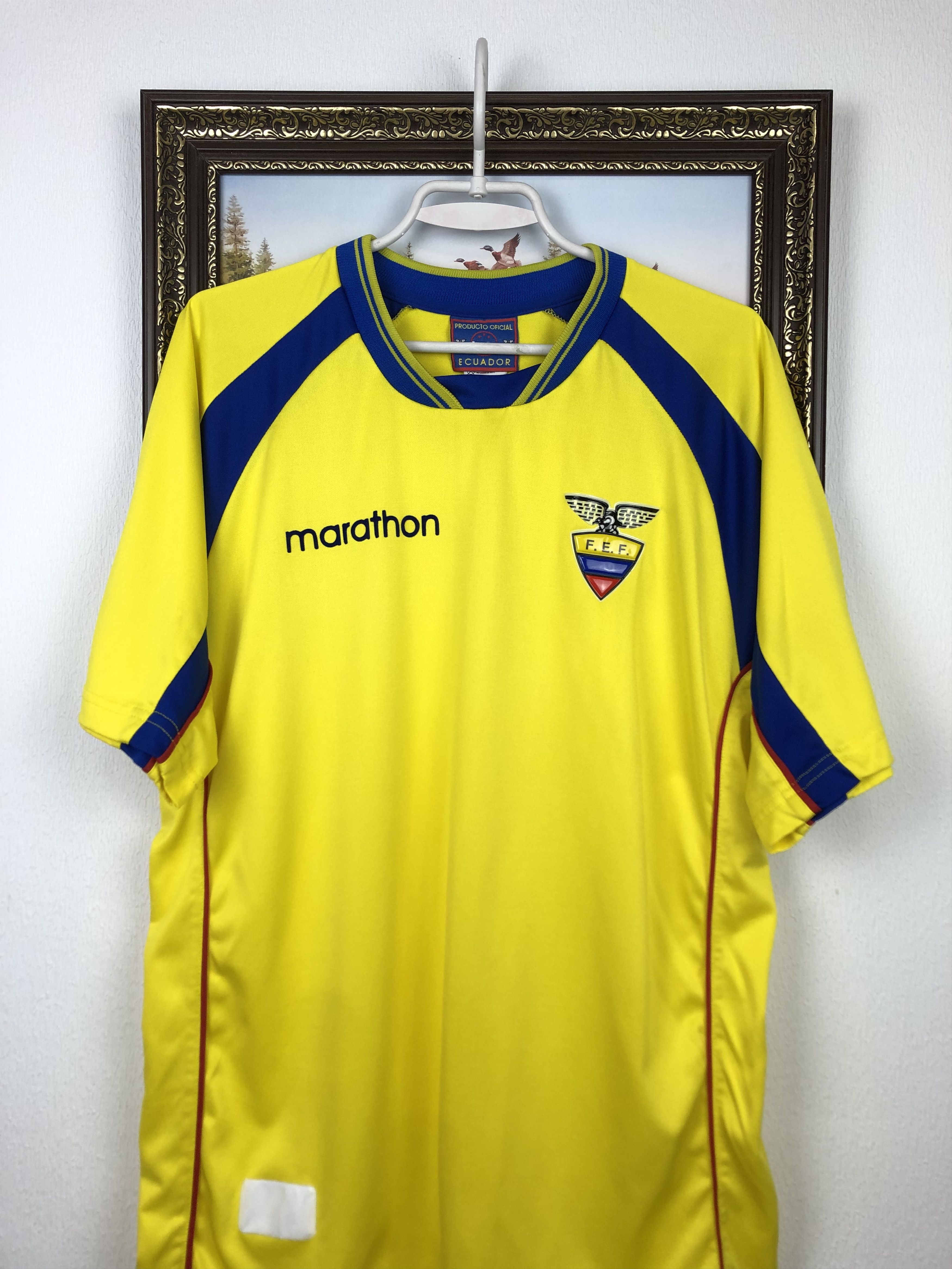 Vintage Ecuador football shirt Soccer Jersey Mens Trikot National Size US L / EU 52-54 / 3 - 2 Thumbnail