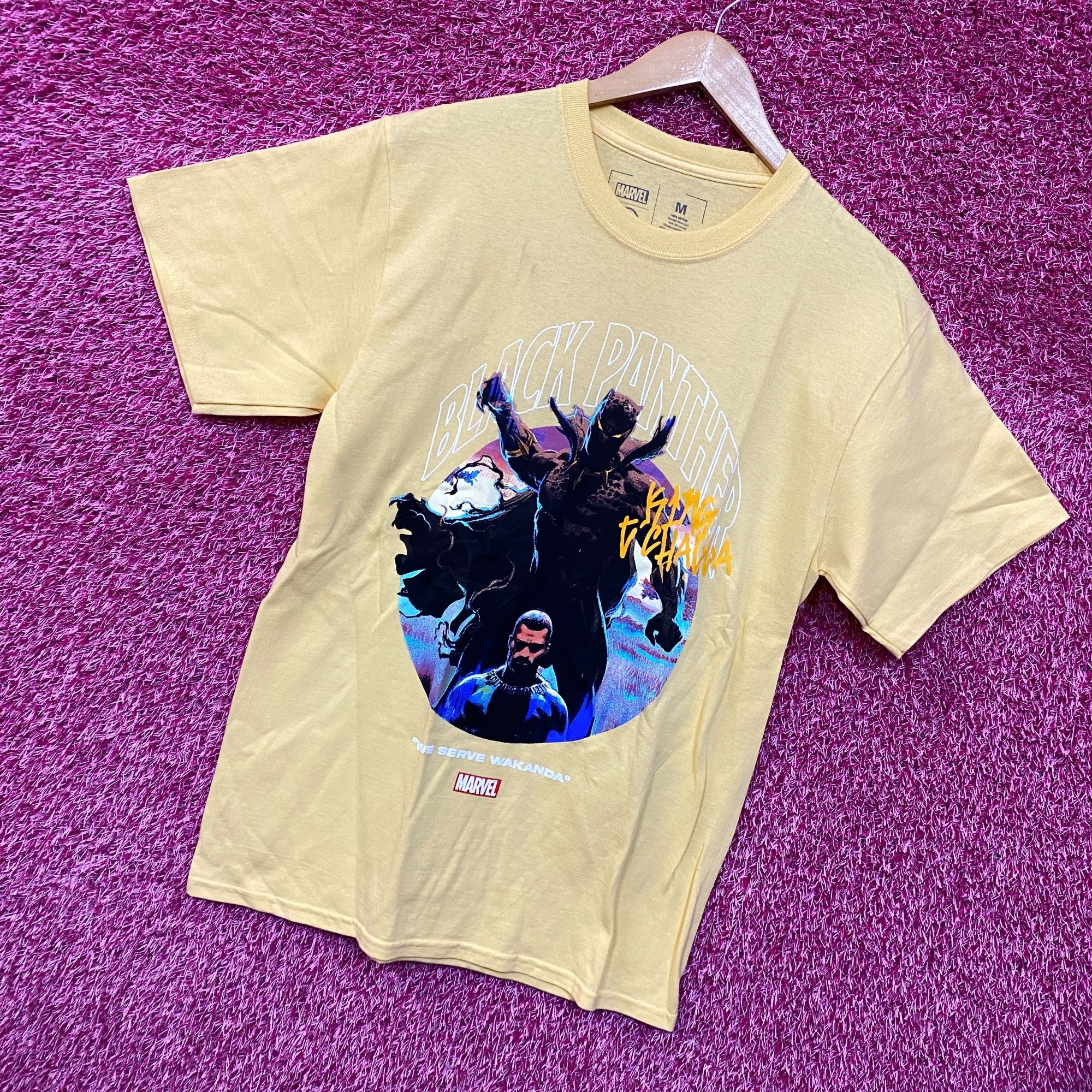Marvel Comics Black Panther x CVLA King T'Challa We Serve Wakanda Tshirt s Size US M / EU 48-50 / 2 - 3 Thumbnail