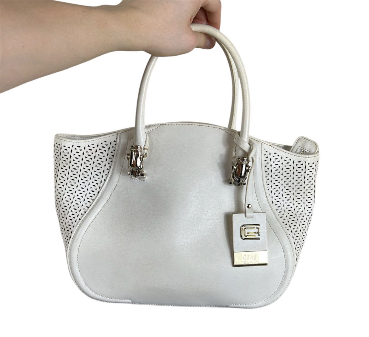 Cavalli Class × Roberto Cavalli Roberto Cavalli Class jaguar y2k leather mesh crossbody bag Size ONE SIZE - 1 Thumbnail