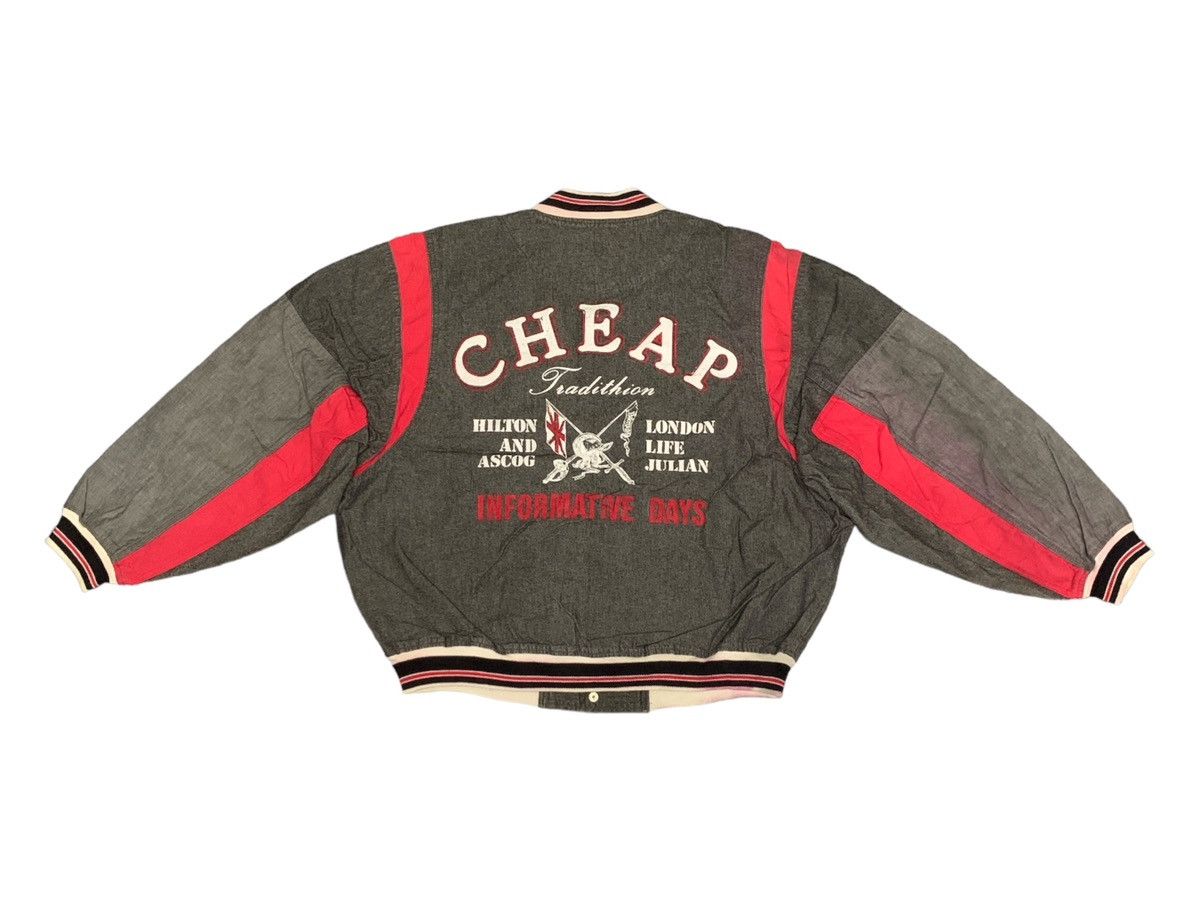 image of Vintage Design A Bridge To The Seven Seas Soft Denim Jackets in Grey, Men's (Size Medium)