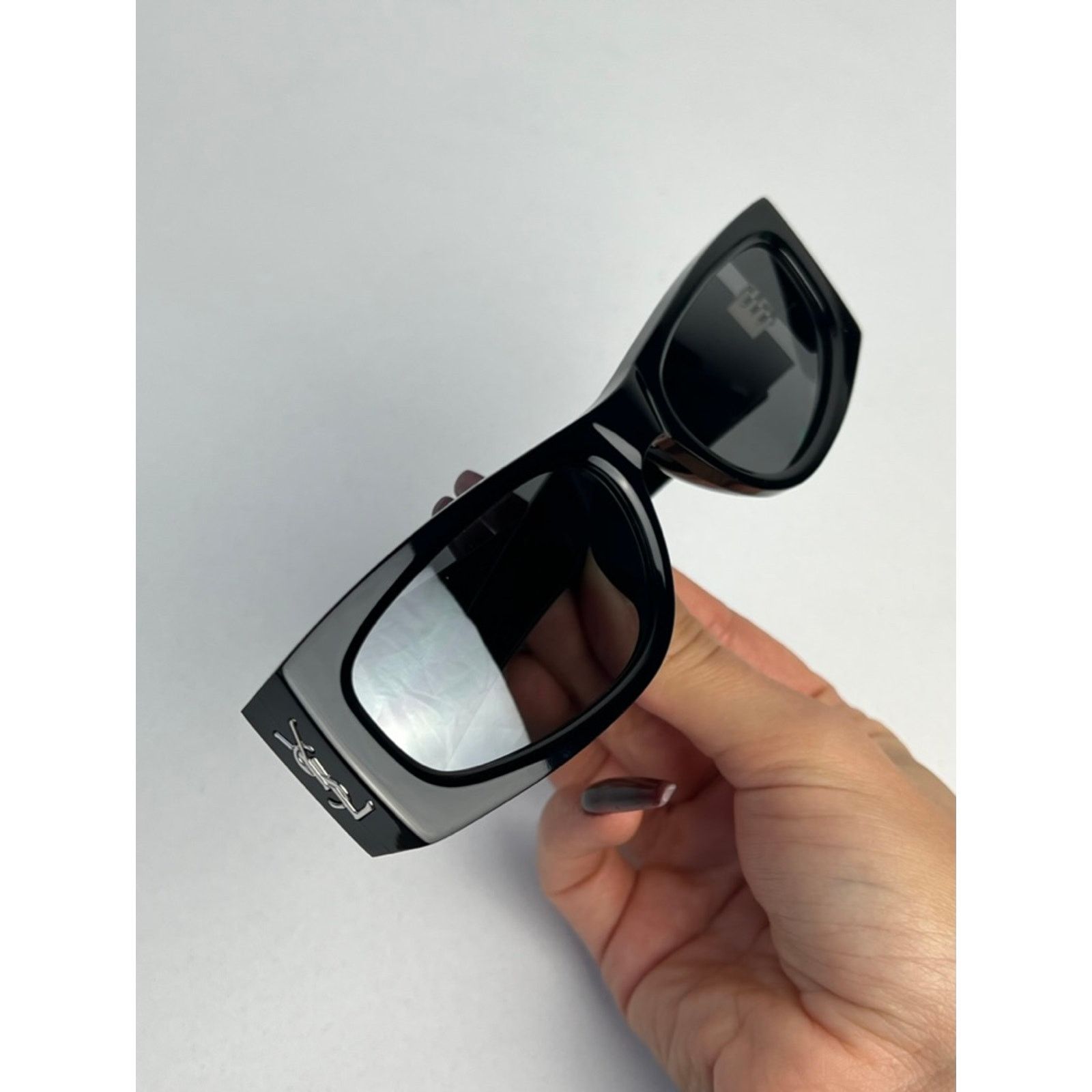 Saint Laurent Paris NEW Saint Laurent SLM140/F Black Silver Sunglasses $580 Size ONE SIZE - 8 Thumbnail
