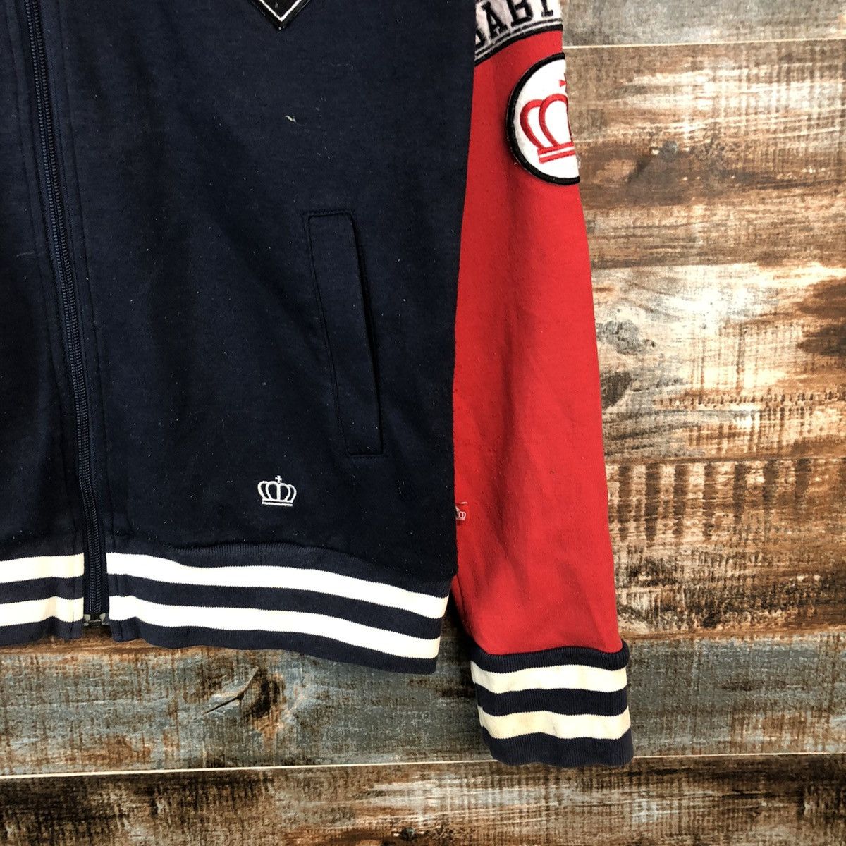 Japanese Brand Baby Doll Red Bomber varsity Jacket #A1383 Size M / US 6-8 / IT 42-44 - 8 Thumbnail