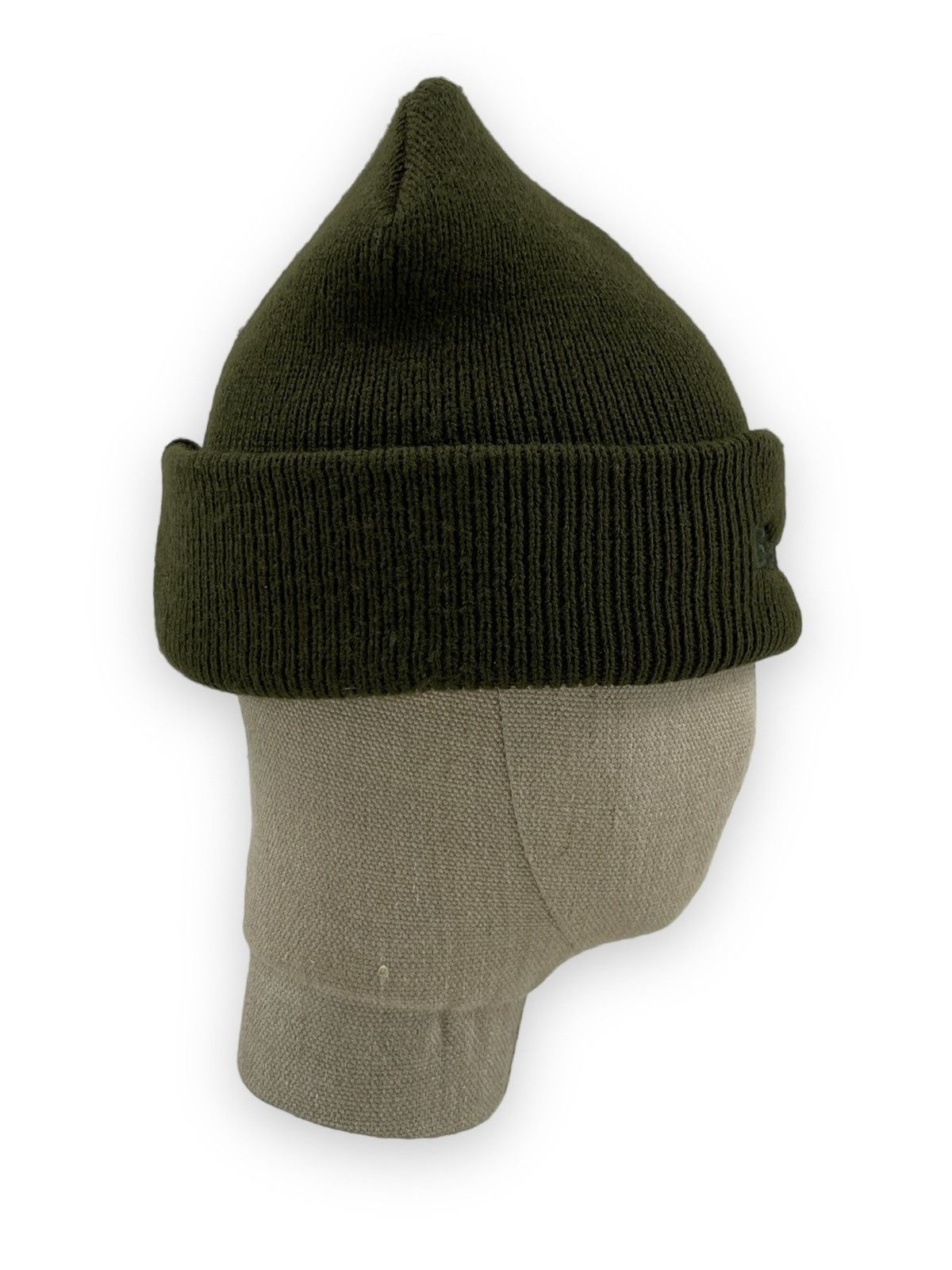 Barbour Unisex D385 England Ribbed Embroidered Logo Green Beanie Hat Size ONE SIZE - 4 Thumbnail