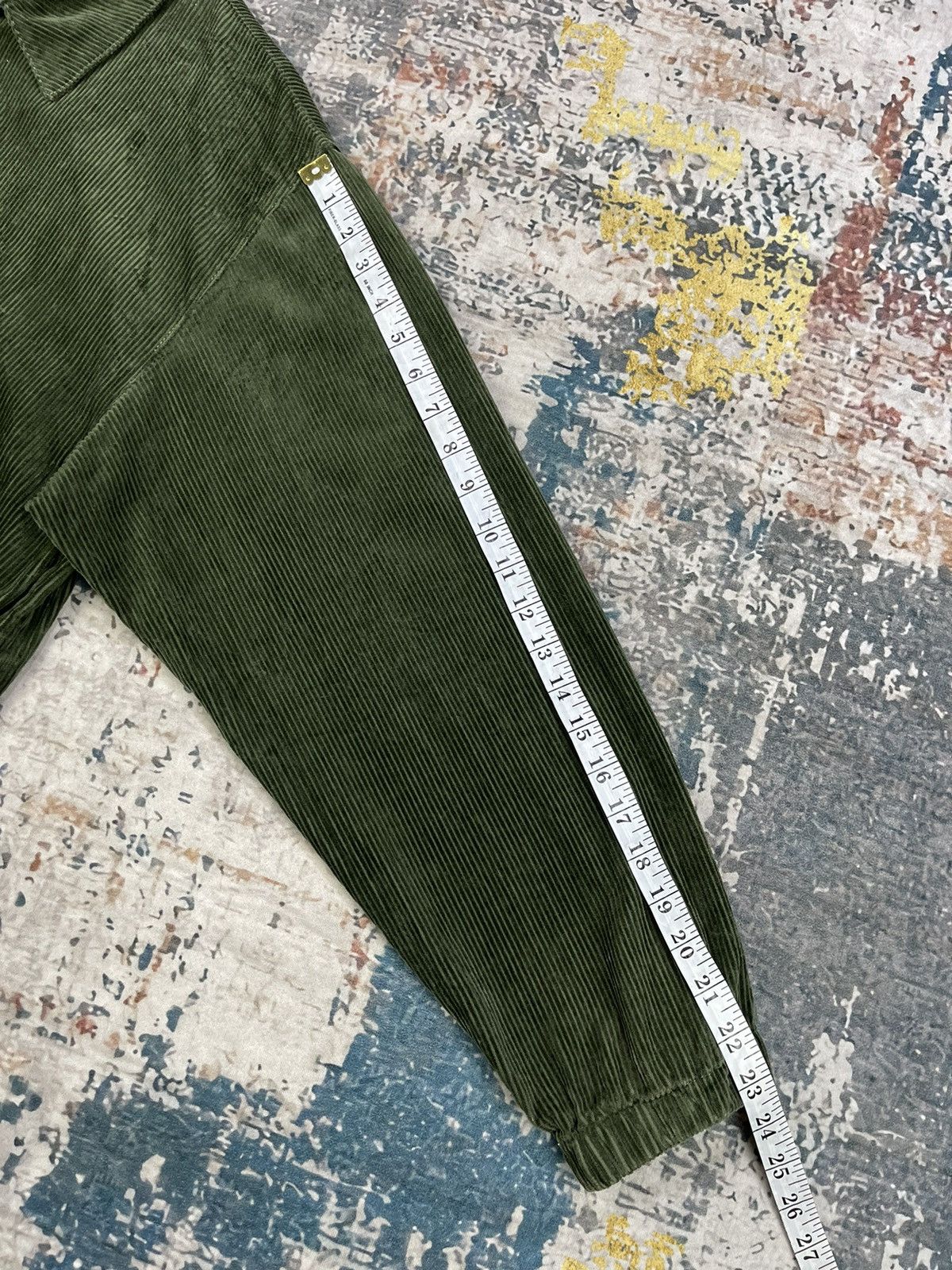 Japanese Brand Oh! The Guilt Corduroy Moss Green Zipper Jackets Size US L / EU 52-54 / 3 - 10 Thumbnail