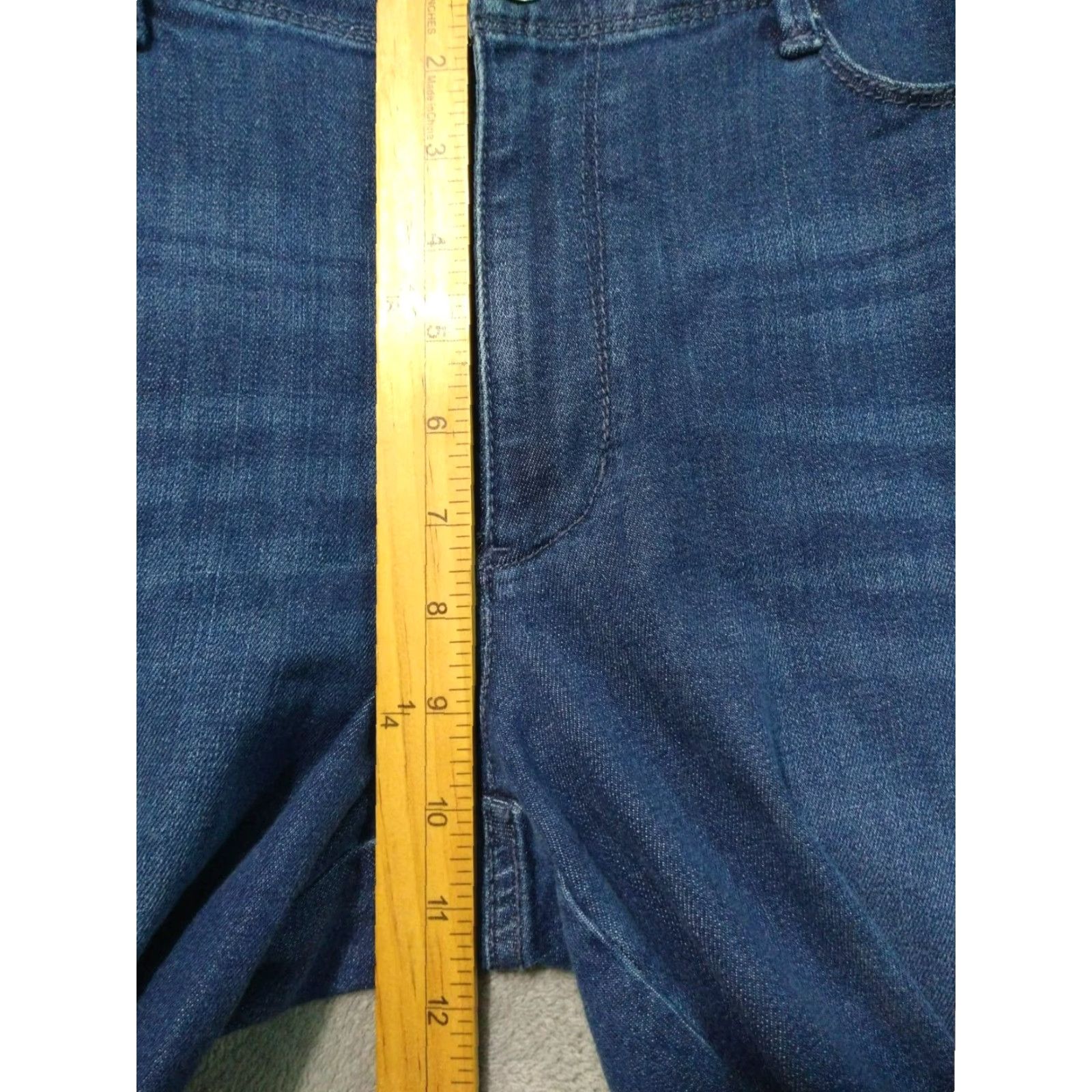 J. Jill J Jill Jeans Womens 12 Blue Denim Authentic Fit Slim Ankle Stretch Mid Rise Size 34" / US 12 / IT 48 - 4 Thumbnail