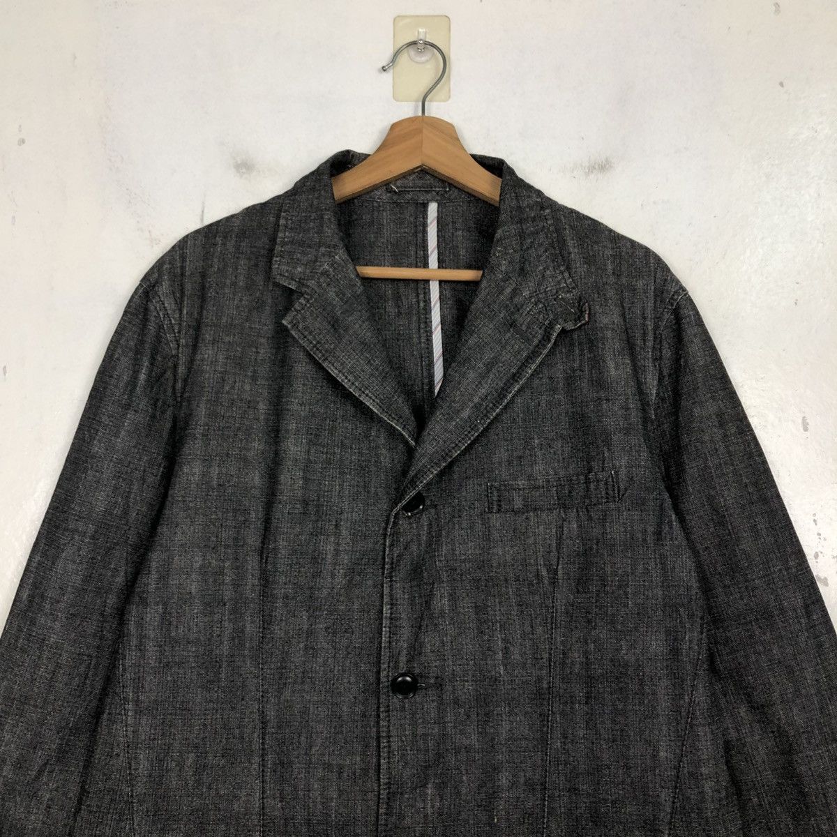 Japanese Brand Vintage Hickory Chore Jacket Uniqlo Issey Miyake Size US XL / EU 56 / 4 - 5 Thumbnail