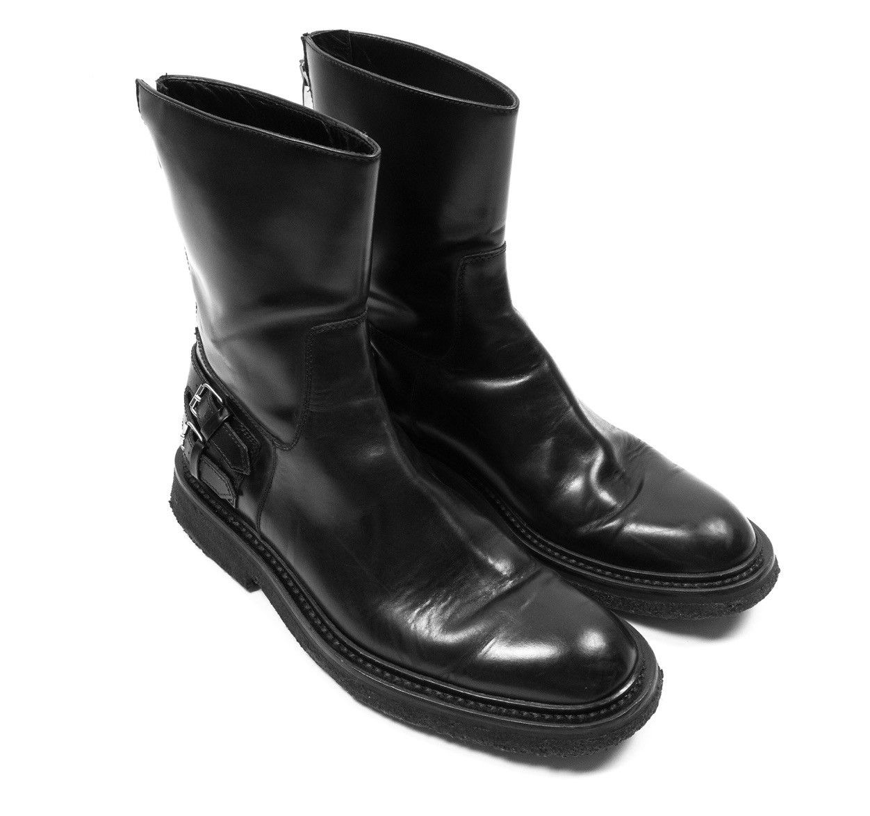 Dior Dior Homme AW07 Navigate Back Zip Boots Grailed