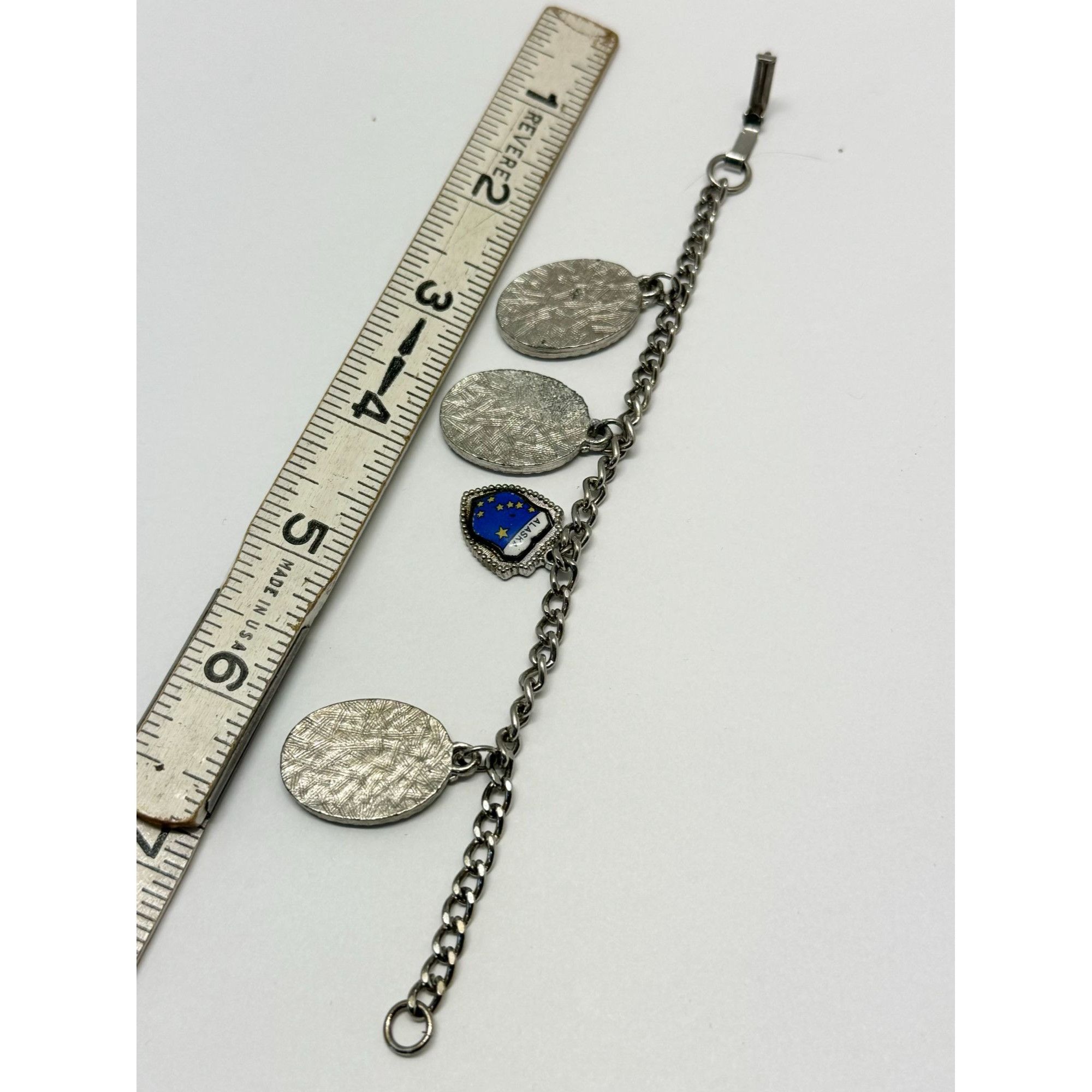 Vintage Vintage silver charm bracelet Size ONE SIZE - 4 Thumbnail