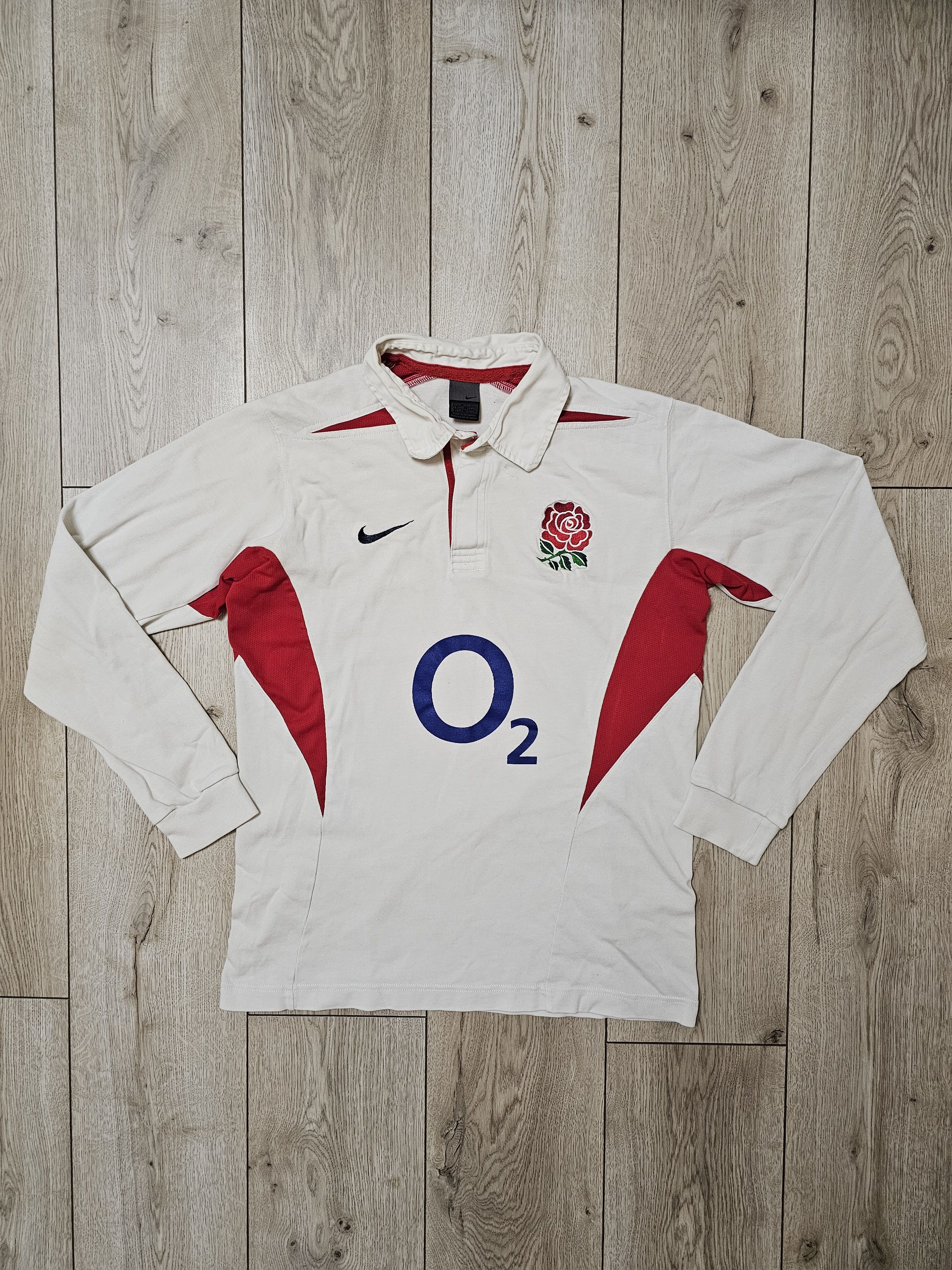 Nike ENGLAND RUGBY JERSEY VINTAGE LONG NIKE SHIRT RUGBY JERSEY O2 Size US M / EU 48-50 / 2 - 1 Thumbnail