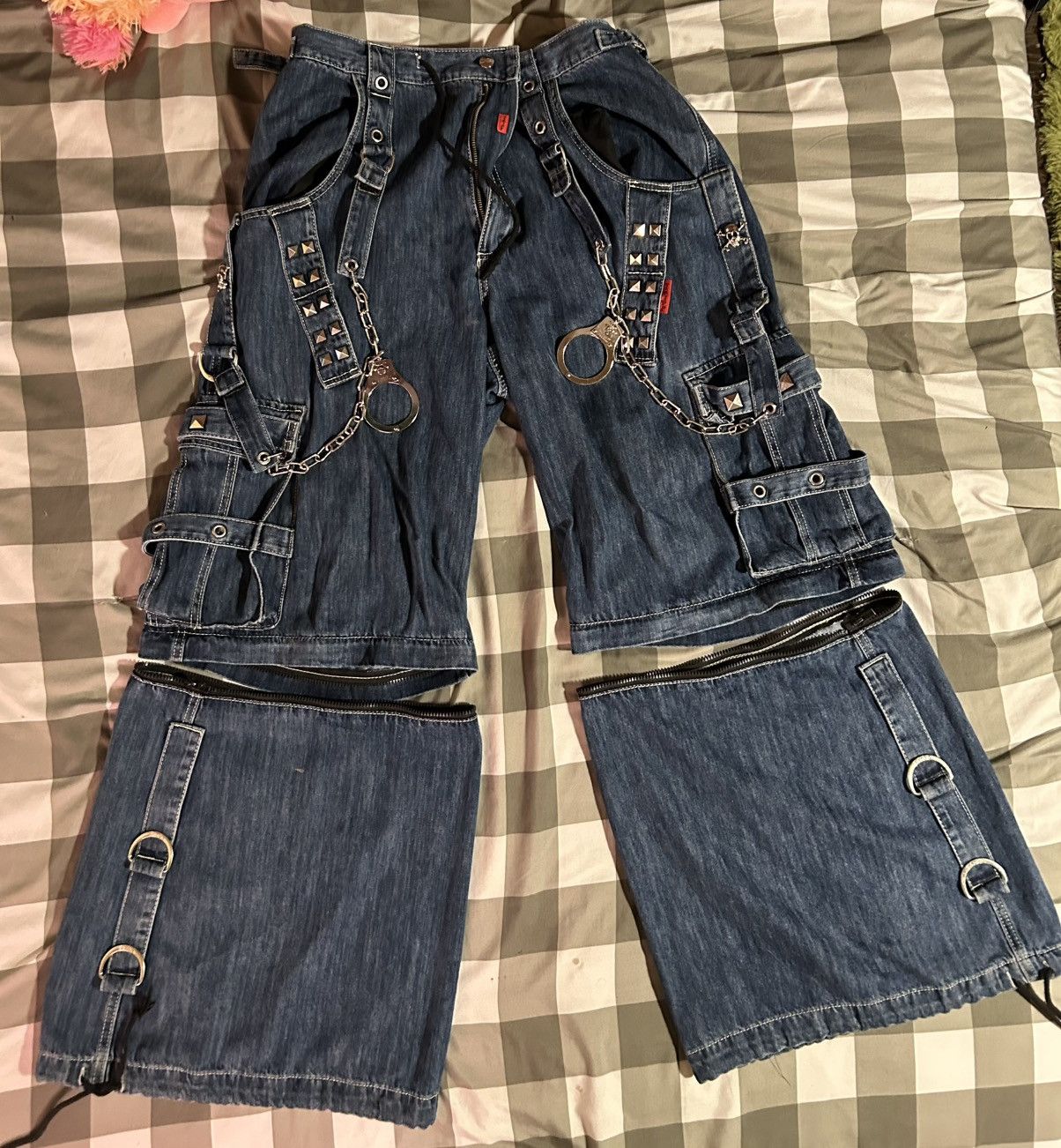 Tripp NYC Tripp NYC Lock-up denim rave pants: M-XXL | Grailed