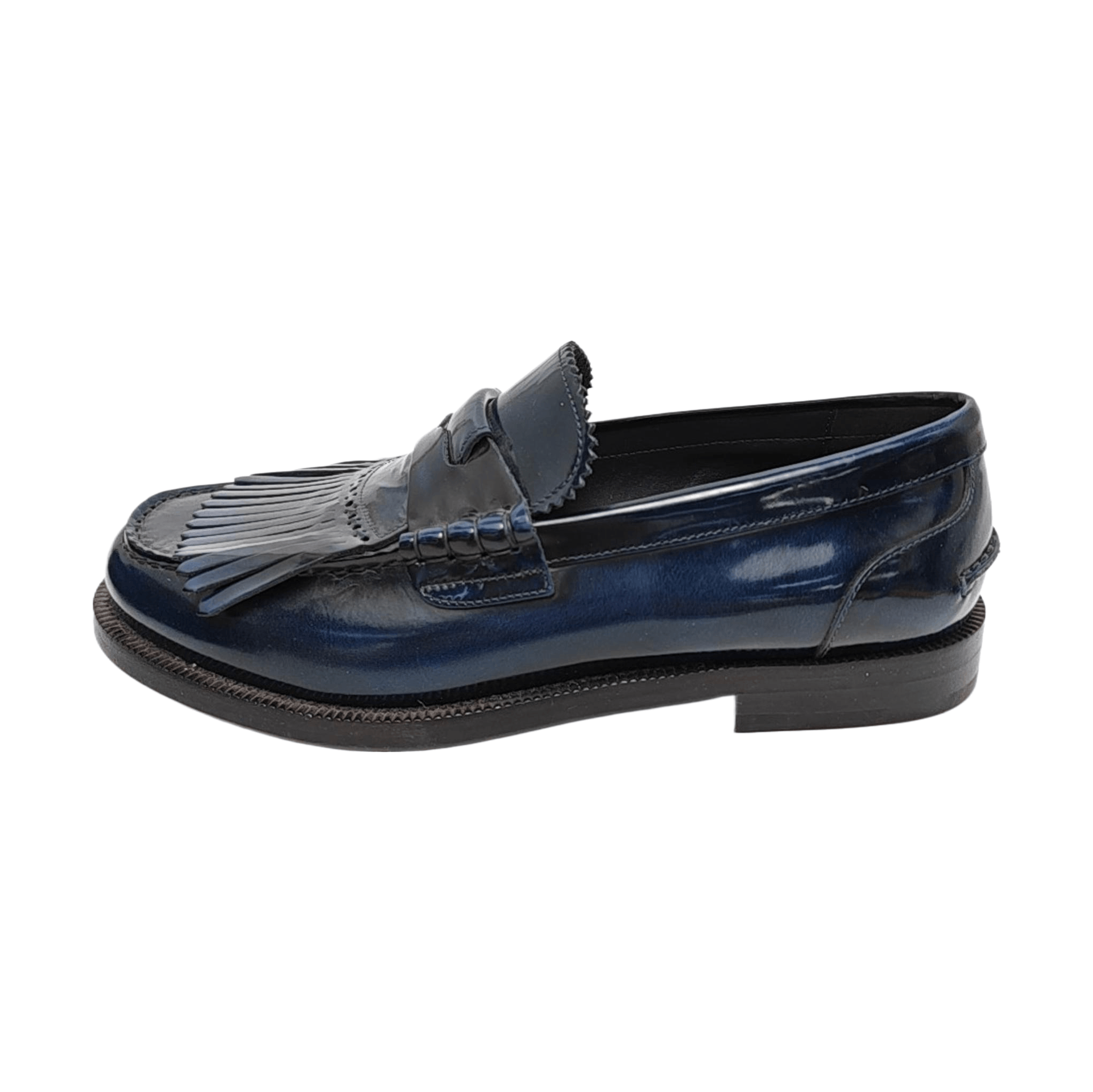 Burberry Burberry Fringe Leather Loafers EU 40.5 Size US 7.5 / EU 40-41 - 1 Thumbnail