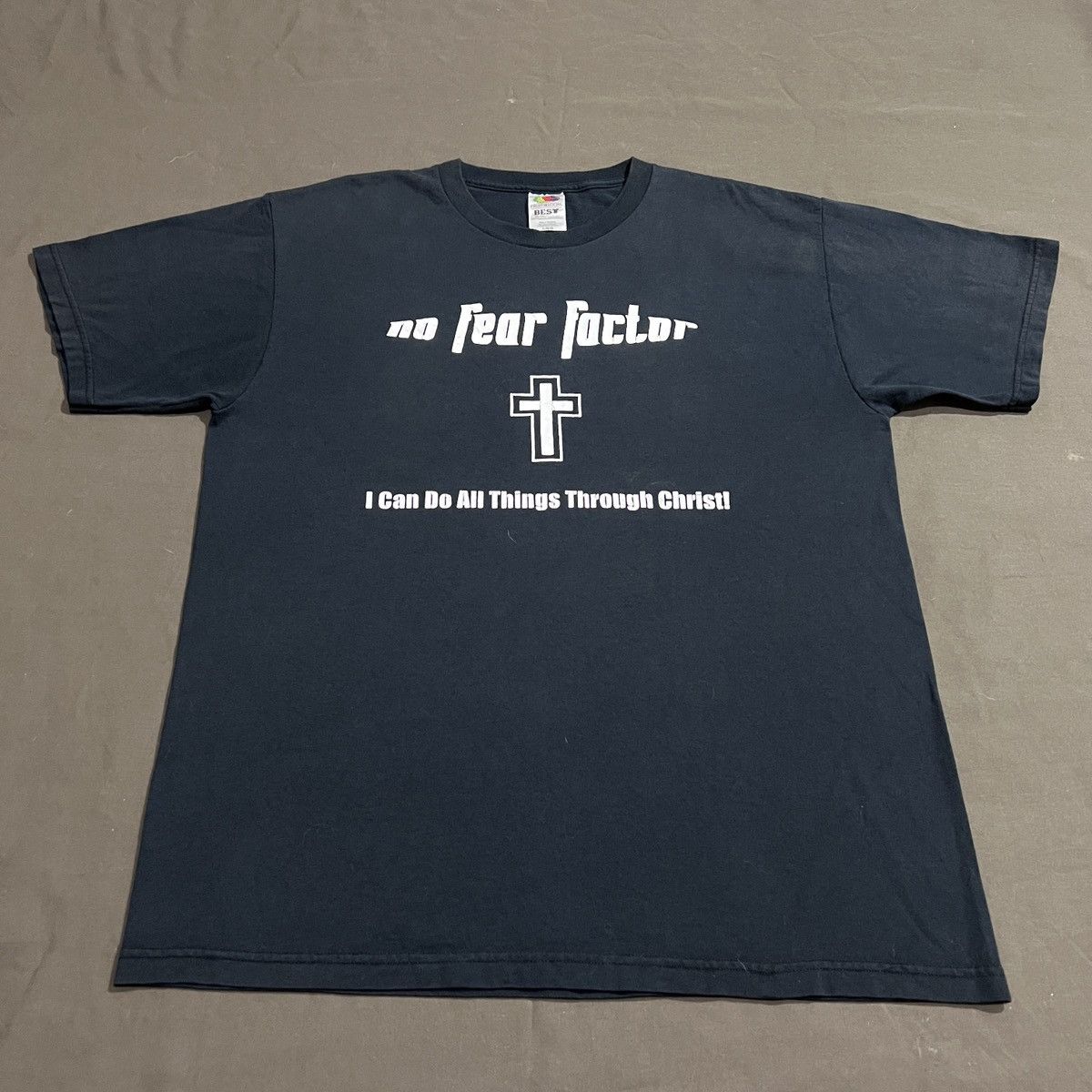 Vintage Vintage Y2K No Fear Factor God Jesus Bible Holy Parody Tee Size US L / EU 52-54 / 3 - 2 Thumbnail