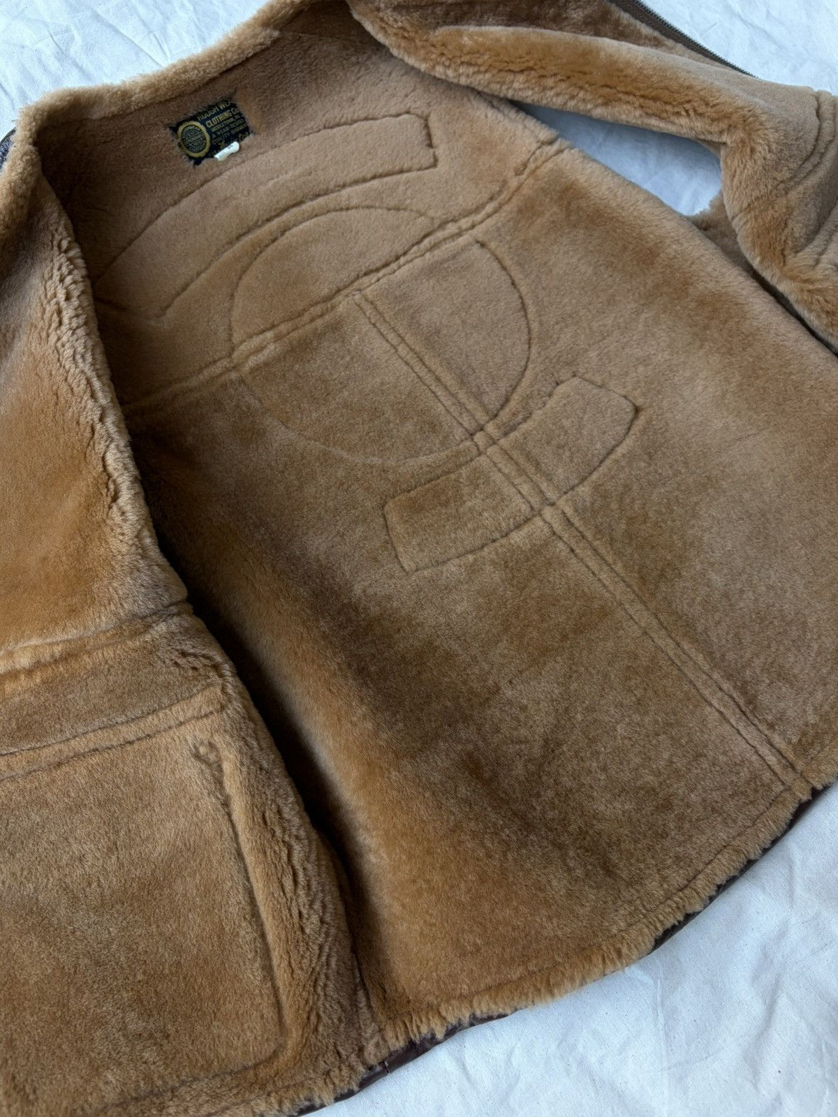 TOYS McCOY Hiroshi Okamoto AUTOGRAPHED C-3 Aviator Leather Vest Size US M / EU 48-50 / 2 - 6 Thumbnail
