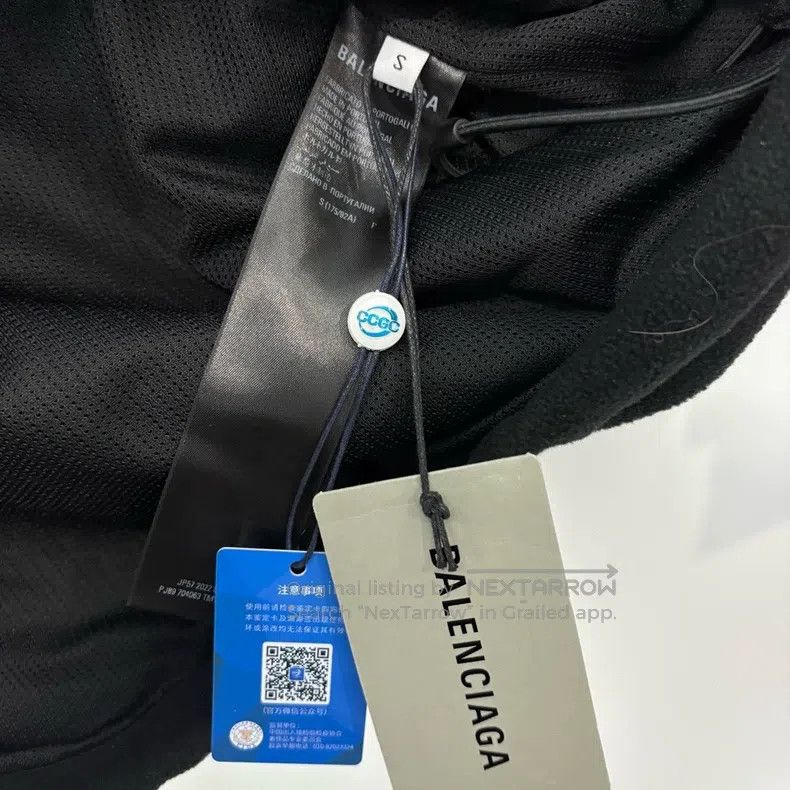 Balenciaga Balenciaga Black Fleece Embroidery Logo Jacket Size US S / EU 44-46 / 1 - 4 Thumbnail