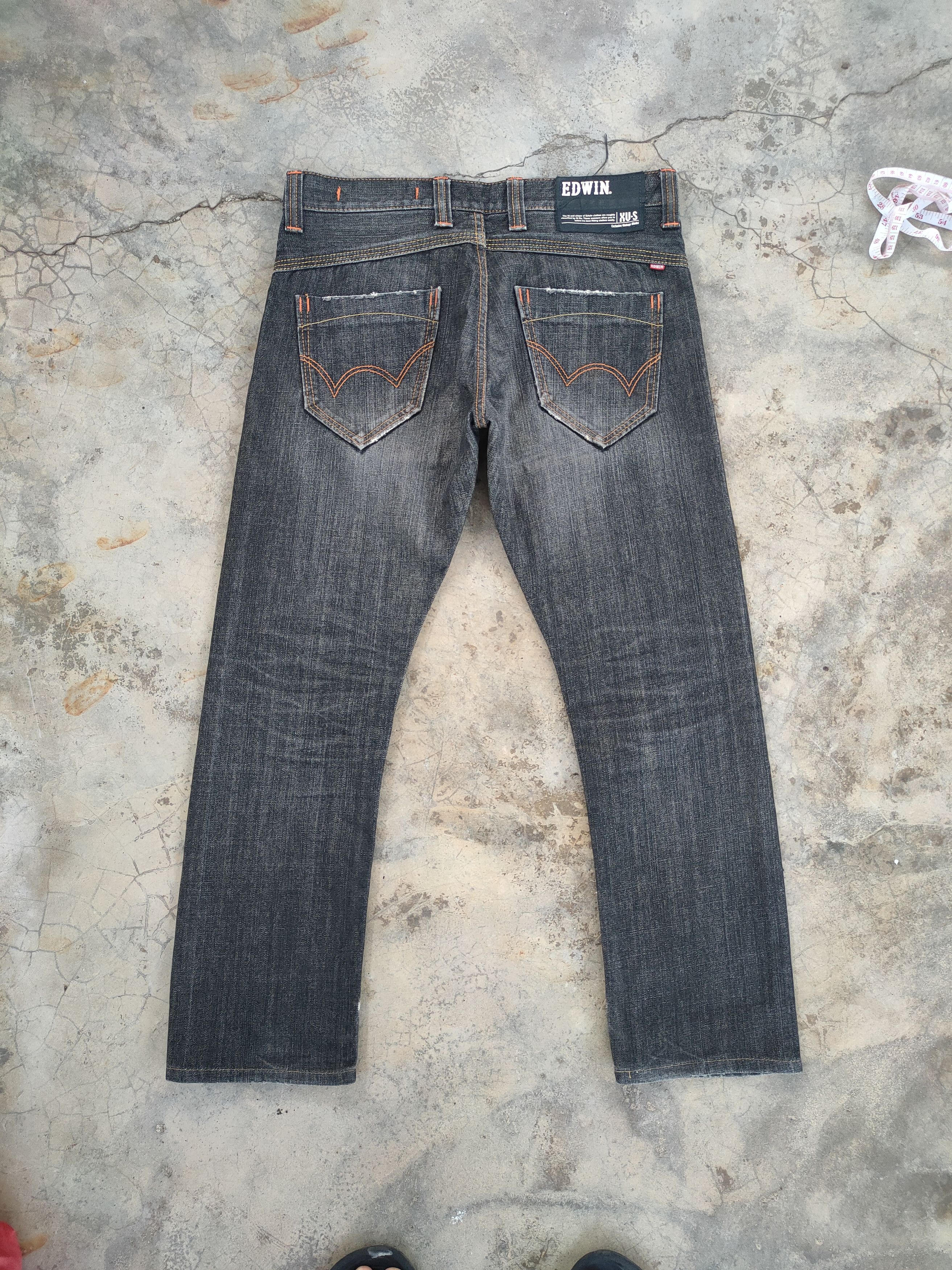 Edwin VINTAGE EDWIN FADED BLACK JEANS DENIM PANTS Size US 34 / EU 50 - 1 Thumbnail