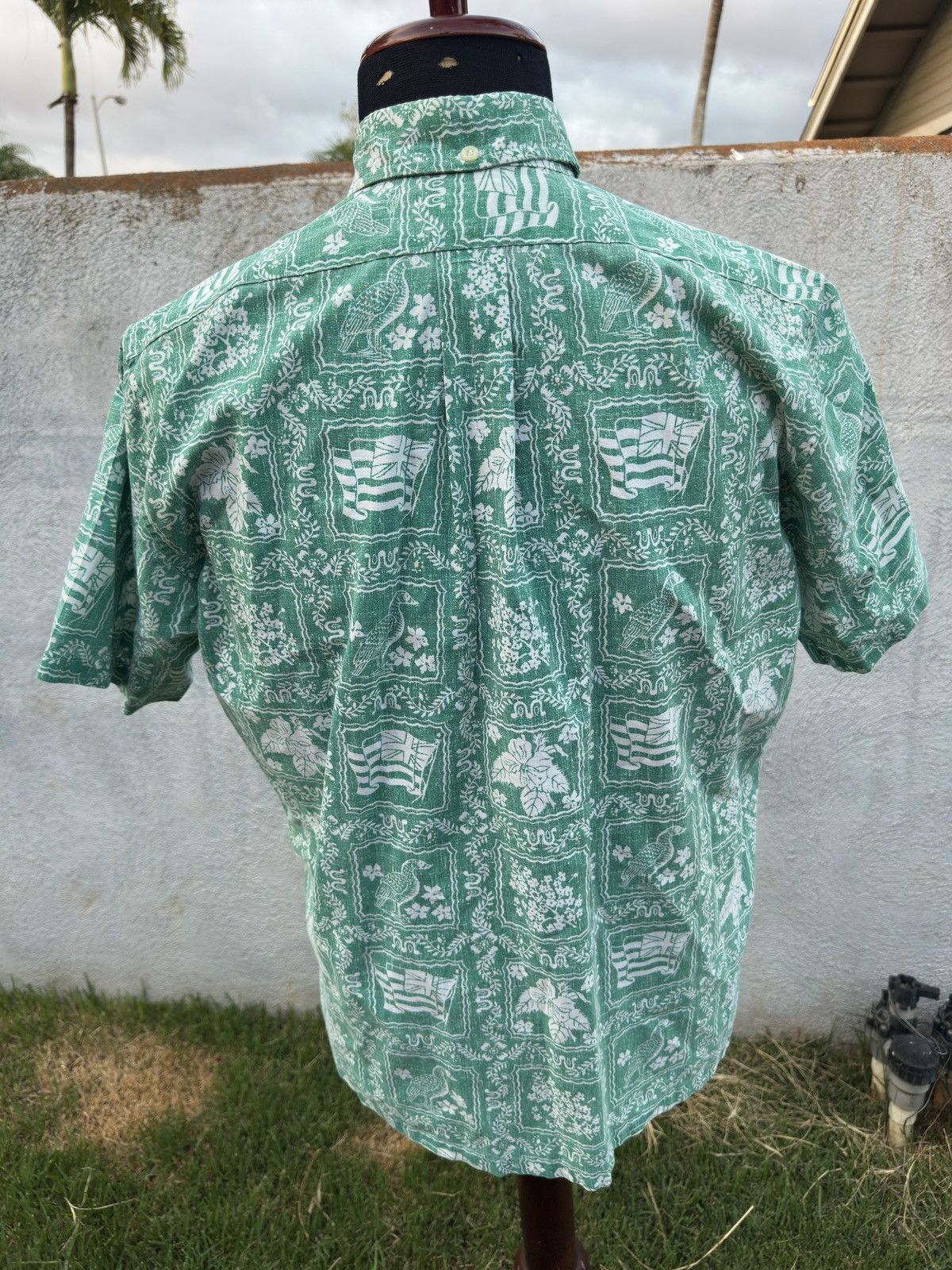 Reyn Spooner Reyn Spooner Hawaiian Print Green 3/4 Button Men's M Size US M / EU 48-50 / 2 - 2 Thumbnail