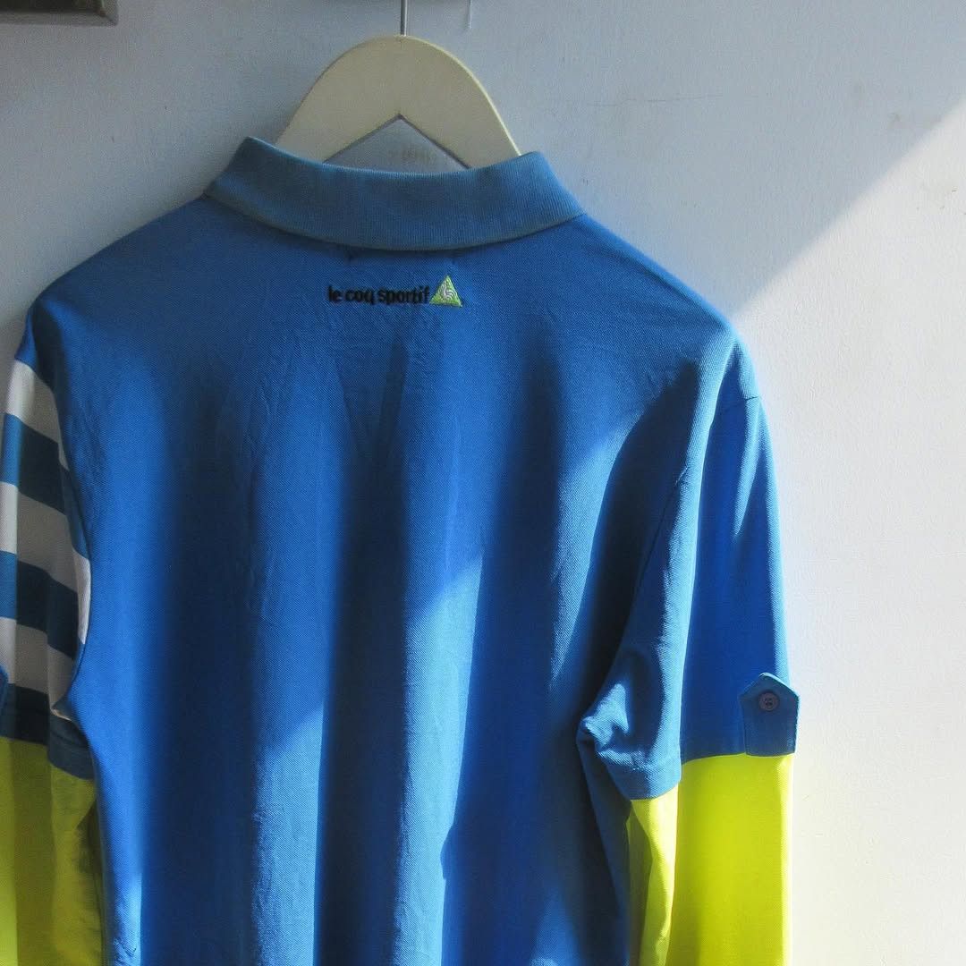 Le Coq Sportif Vintage Le Coq Sportif Cut long sleeve Sport Bike polo shirt Size US M / EU 48-50 / 2 - 7 Thumbnail