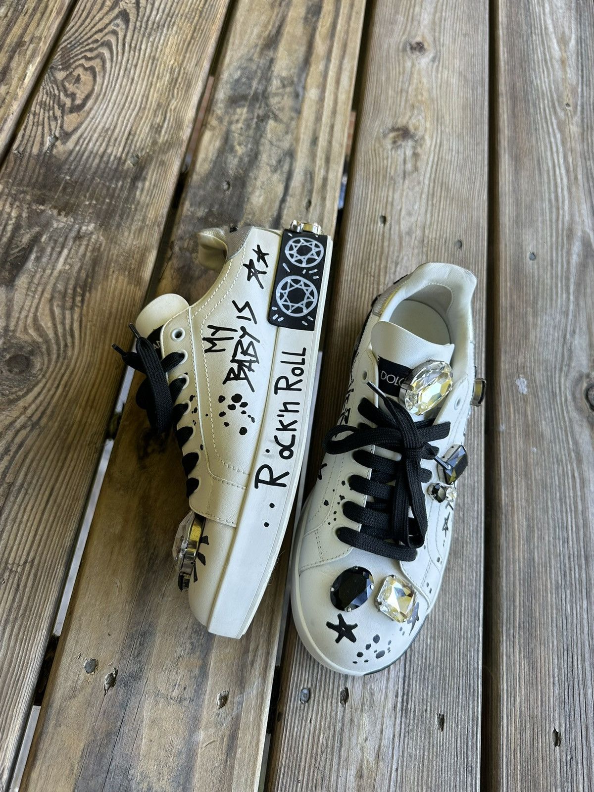 Dolce & Gabbana Dolce&Gabbana Authentic Hand Painted Size US 10 / IT 40 - 2 Thumbnail