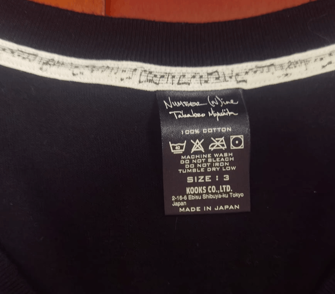 Number (N)ine Sz 3 Number Nine 09SS V-neck Last Say Goodbye Tee Size US L / EU 52-54 / 3 - 5 Thumbnail