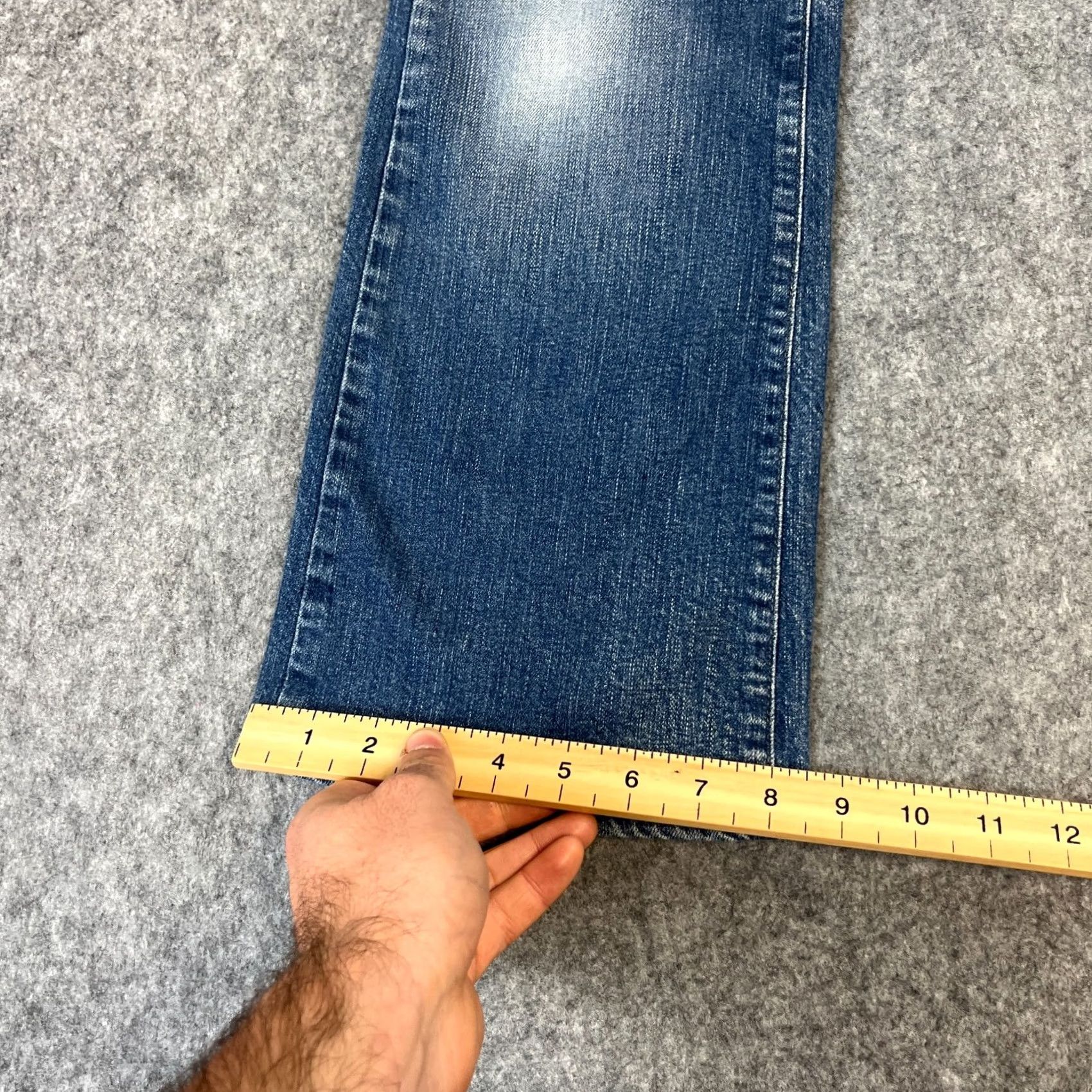 Vintage Armani Jeans Jeans Bootcut 28 Regular Mid Wash Blue 5-Pocket Denim Womens Clubwear Womens Jeans Mens? Size 28" / US 6 / IT 42 - 3 Thumbnail