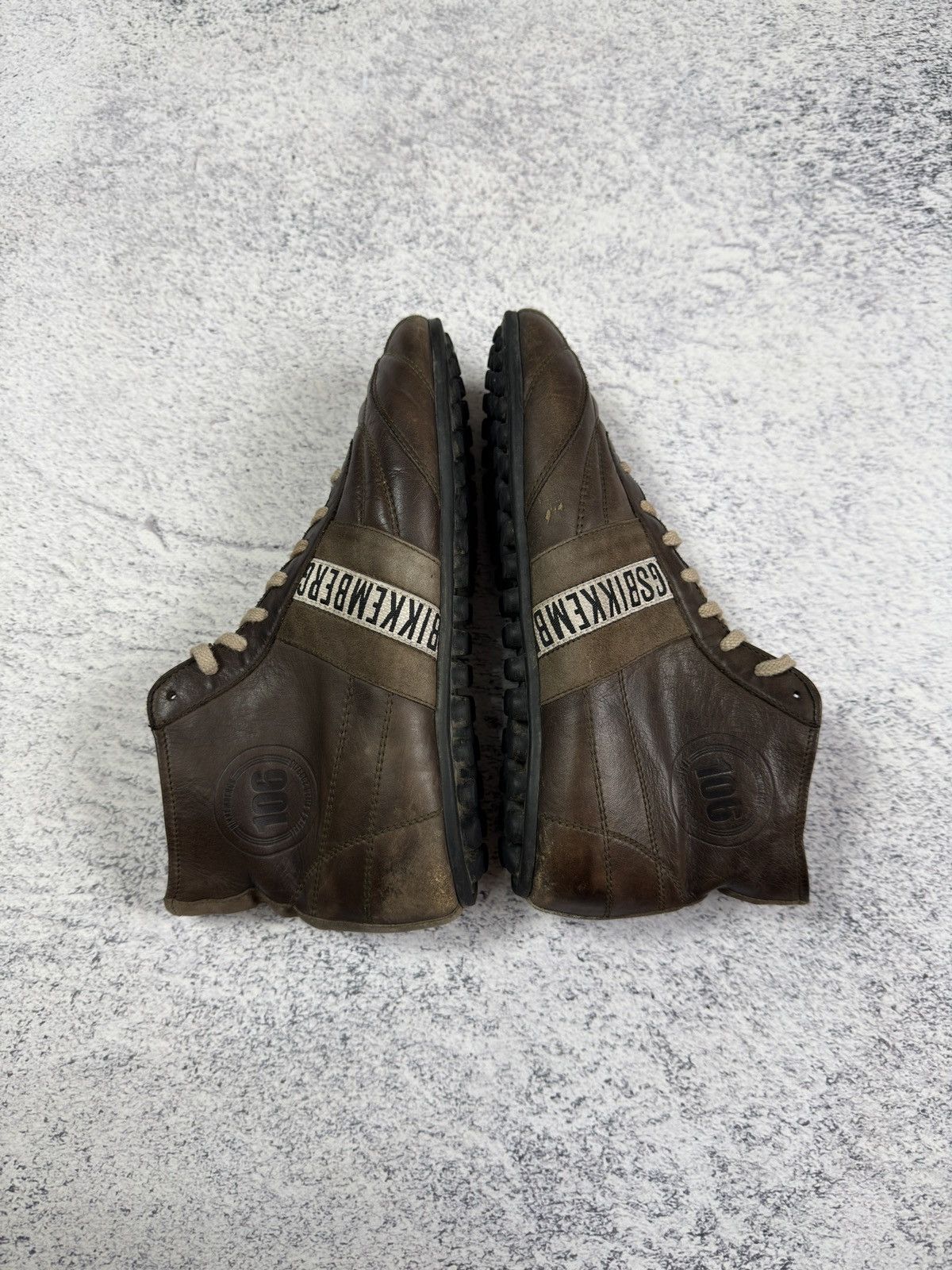 Dirk Bikkembergs RARE Dirk Bikkembergs Track & Field High Top Leather Sneaker Size US 8 / EU 41 - 12 Thumbnail