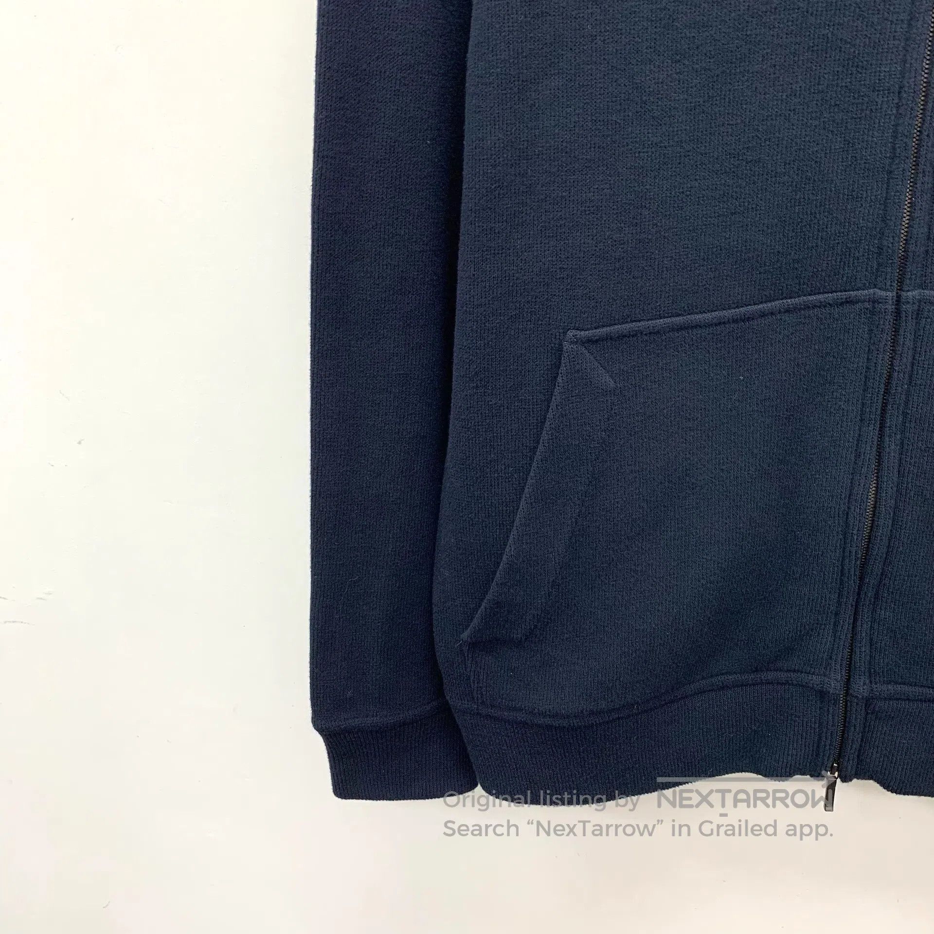 Loro Piana LORO PIANA Navy Blue Logo Embroidered Cotton Hooded Drawst Size US M / EU 48-50 / 2 - 4 Thumbnail