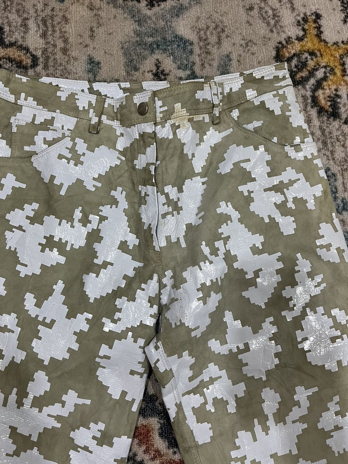 Fendi × Vintage Fendissime leather pants Size 28" / US 6 / IT 42 - 2 Thumbnail