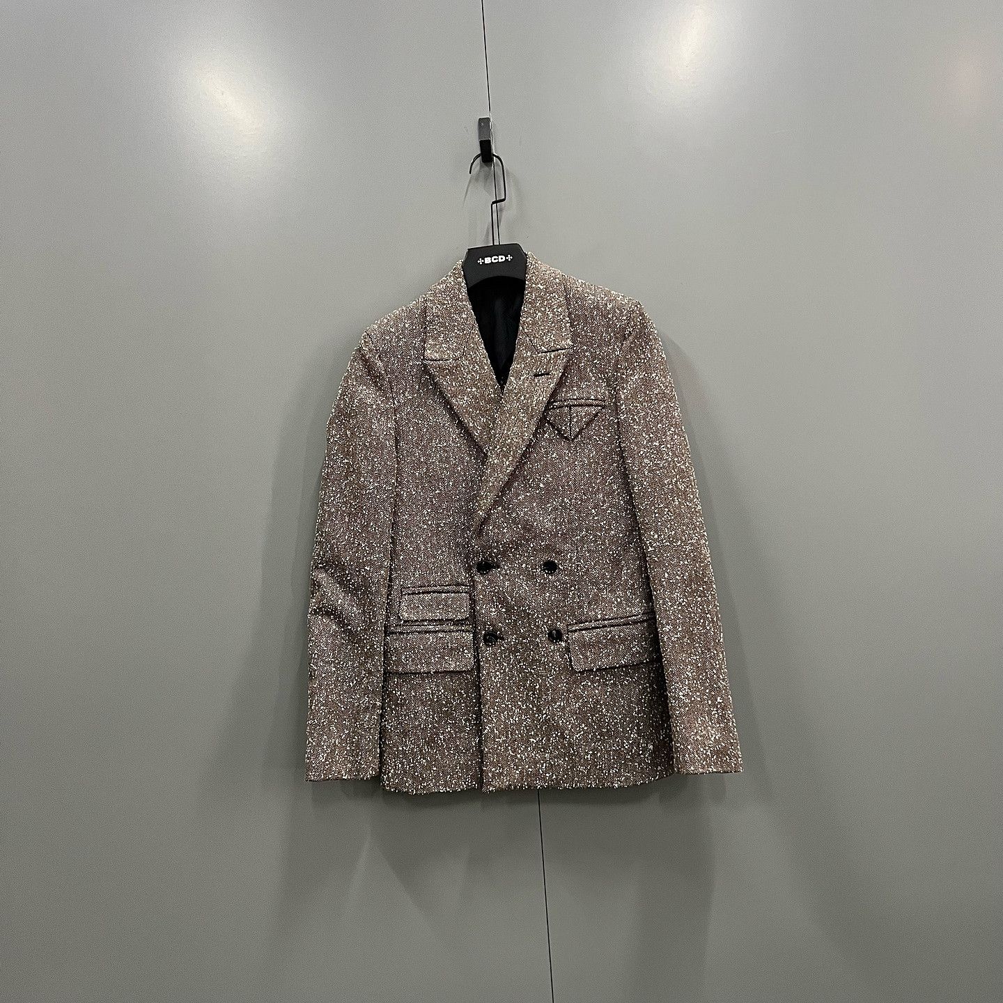 Bottega Veneta Bottega Veneta Herringbone Double-Breasted Blazer Size 38 Size XS / US 0-2 / IT 36-38 - 1 Thumbnail