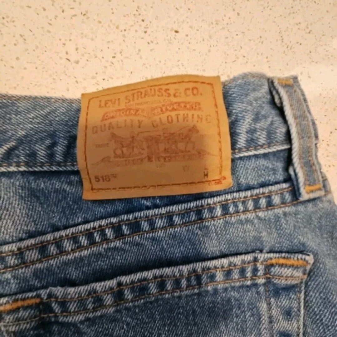 Levi's Vintage Levis 518 Bootcut Jeans Womens Junior 13 Super Low U Size 34" / US 12 / IT 48 - 7 Thumbnail