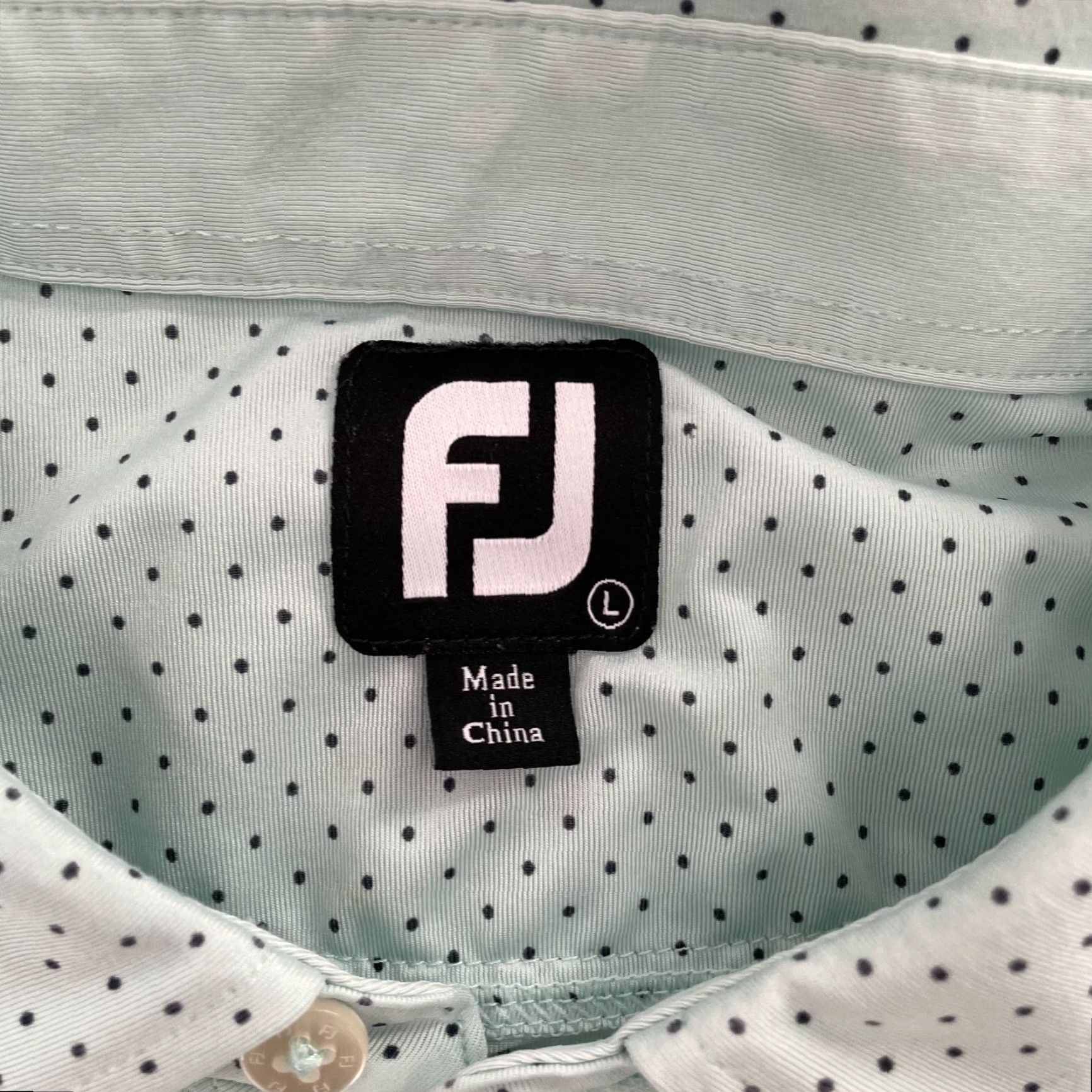 Footjoy FootJoy Polo Shirt Adult Large Mens Polo Golf The Scotsman Logo Green Polka Dot Breathable All Seasons Stretch Athletic Regular Size US L / EU 52-54 / 3 - 6 Thumbnail