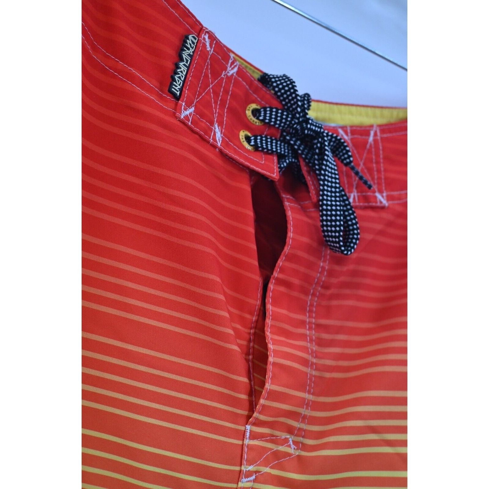 Ocean Current Ocean Current 34 Ombre Stripe Orange Unlined Board Shorts Size US 34 / EU 50 - 10 Thumbnail