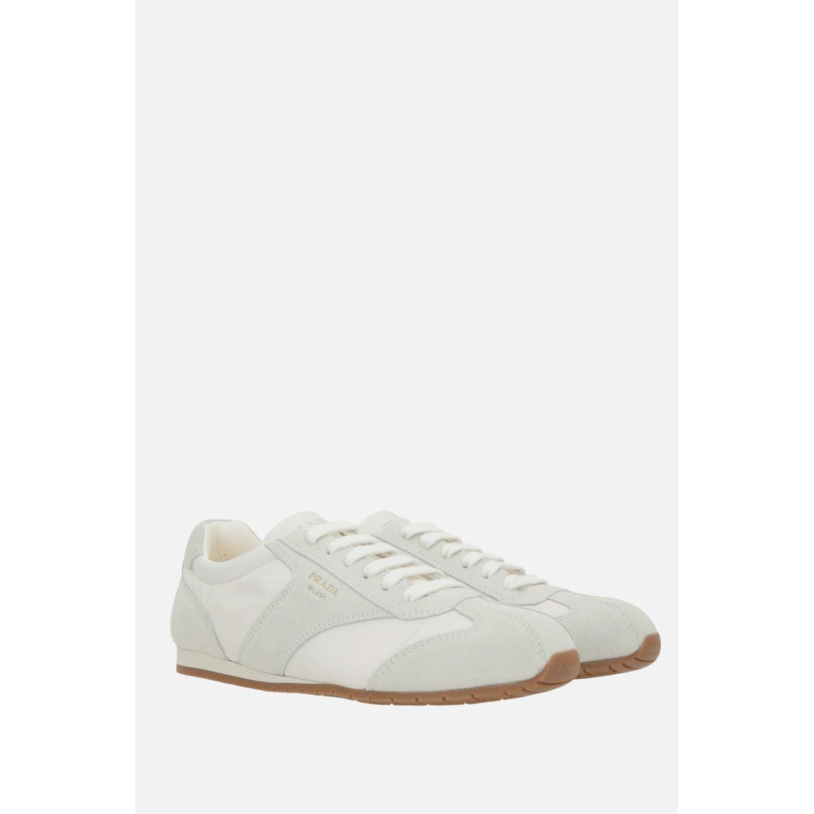 Prada PRADA White Re-Nylon/Suede Sneakers New & Authentic (Men's s Size US 8 / EU 41 - 5 Thumbnail