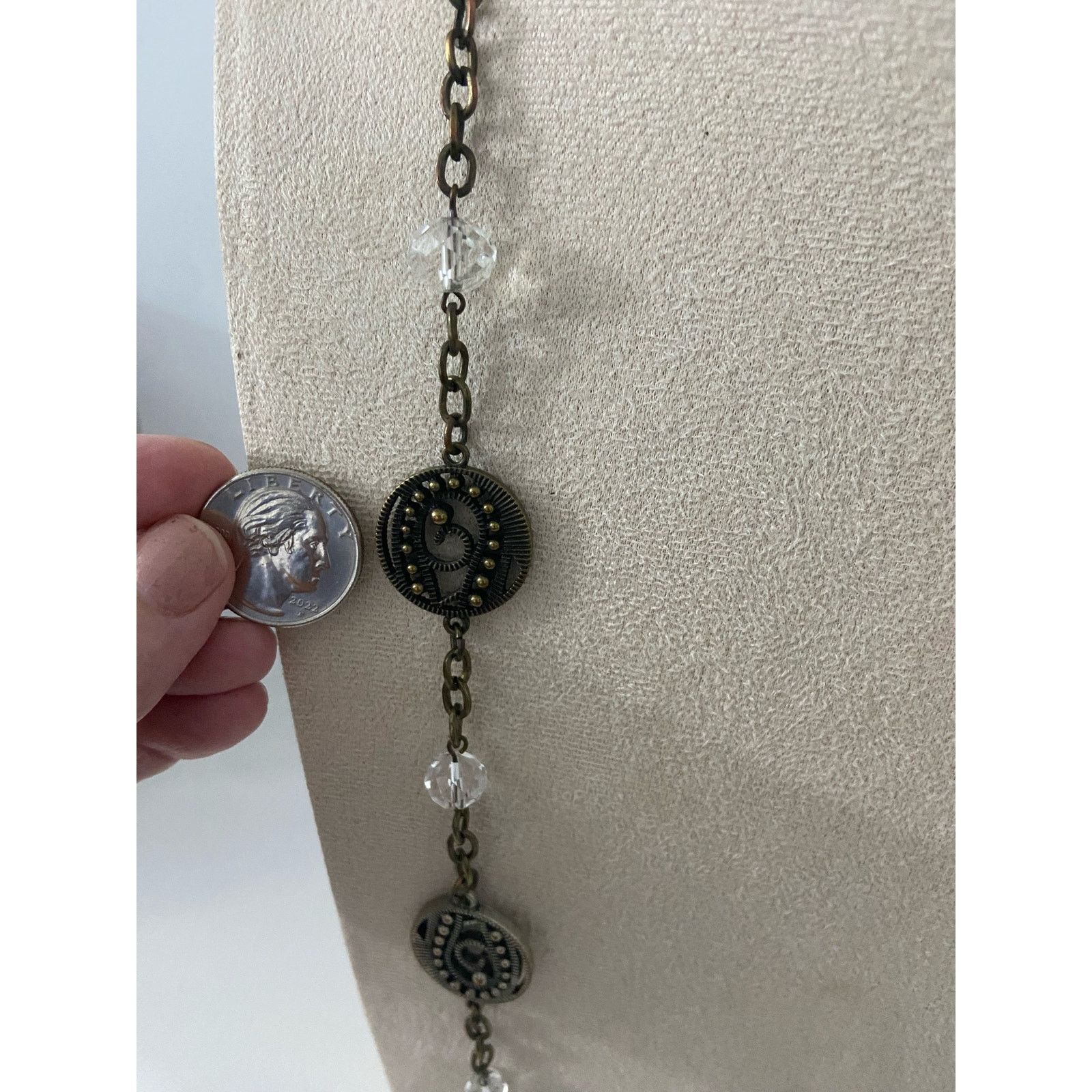 Vintage long necklace Size ONE SIZE - 2 Thumbnail