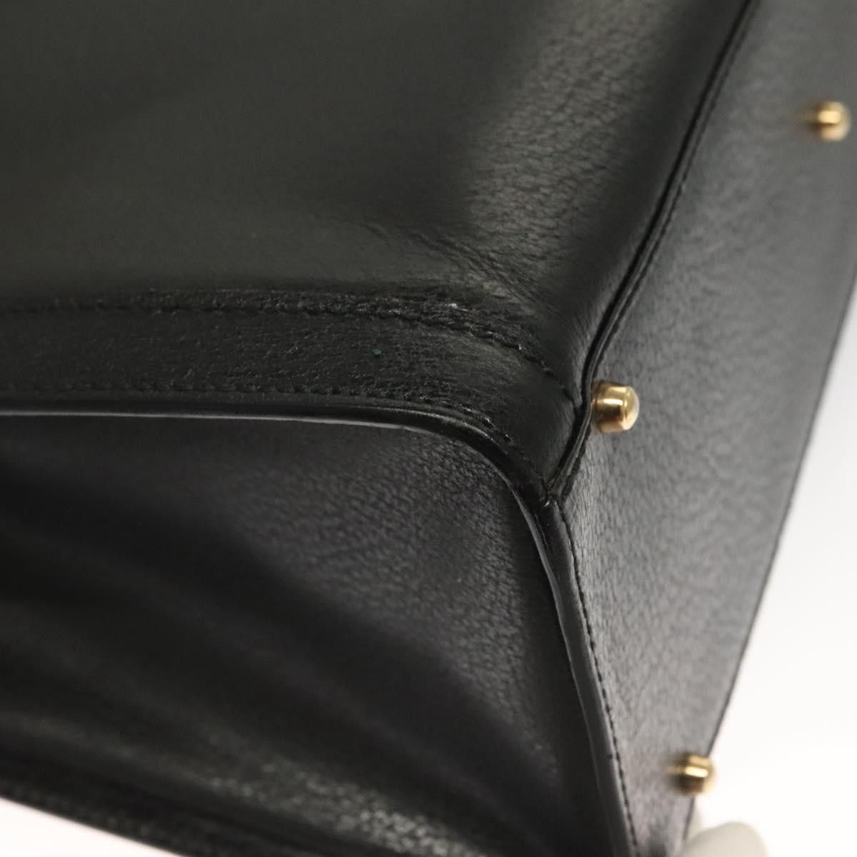 Gucci GUCCI Bamboo Hand Bag Leather Black Gold 002 002 Size ONE SIZE - 12 Thumbnail