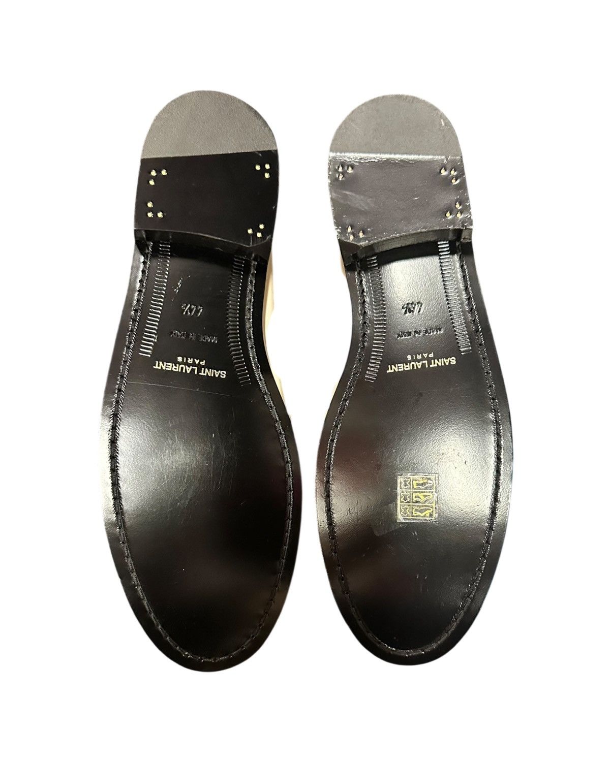 Yves Saint Laurent Saint Laurent Le Loafer Monogram Penny Slippers in Pearl Size US 11.5 / EU 44-45 - 7 Thumbnail