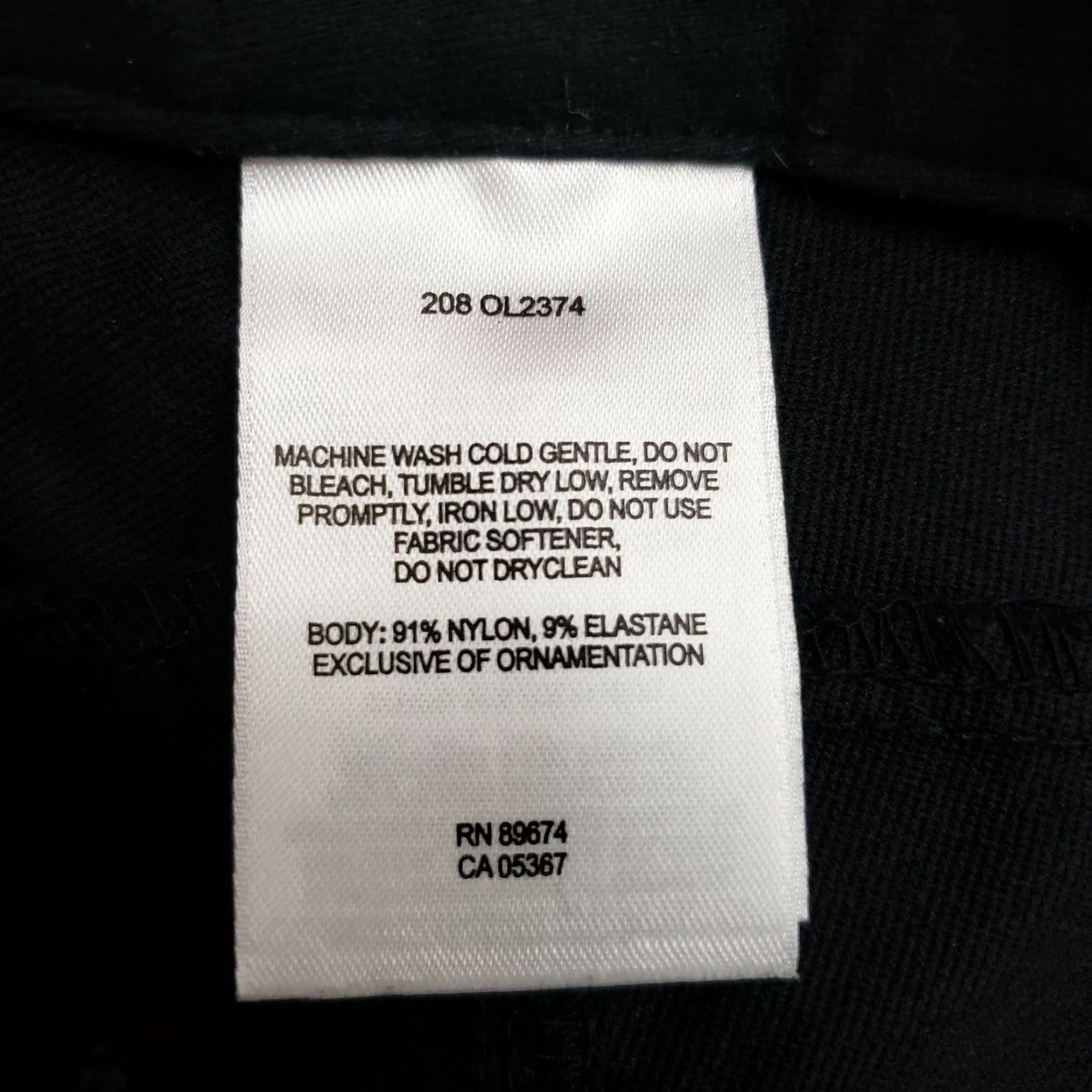 Mountain Hardwear VINTAGE Mountain Hardwear Womens Pants Sz 2 Black Mid Rise Straight Leg Nylon Blend Size 26" / US 2 / IT 38 - 8 Thumbnail