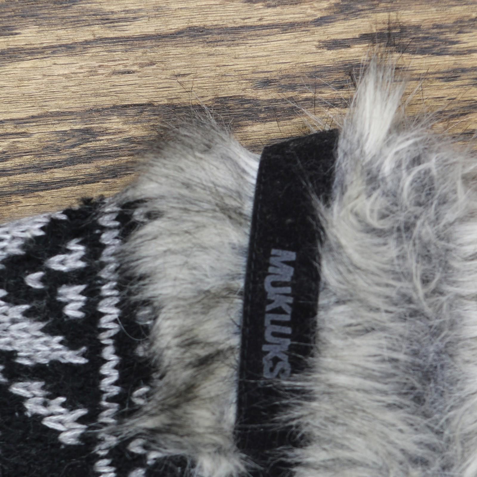 Other Muk Luks Faux Fur Calf Winter Boots Lace Up #4464 Black 6m Size US 6 / IT 36 - 7 Thumbnail