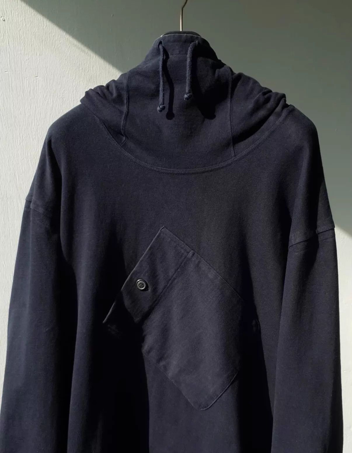 Issey Miyake Issey Miyake 90s Big Pocket Stand Collar Washed Sweatshirt Size US M / EU 48-50 / 2 - 3 Thumbnail