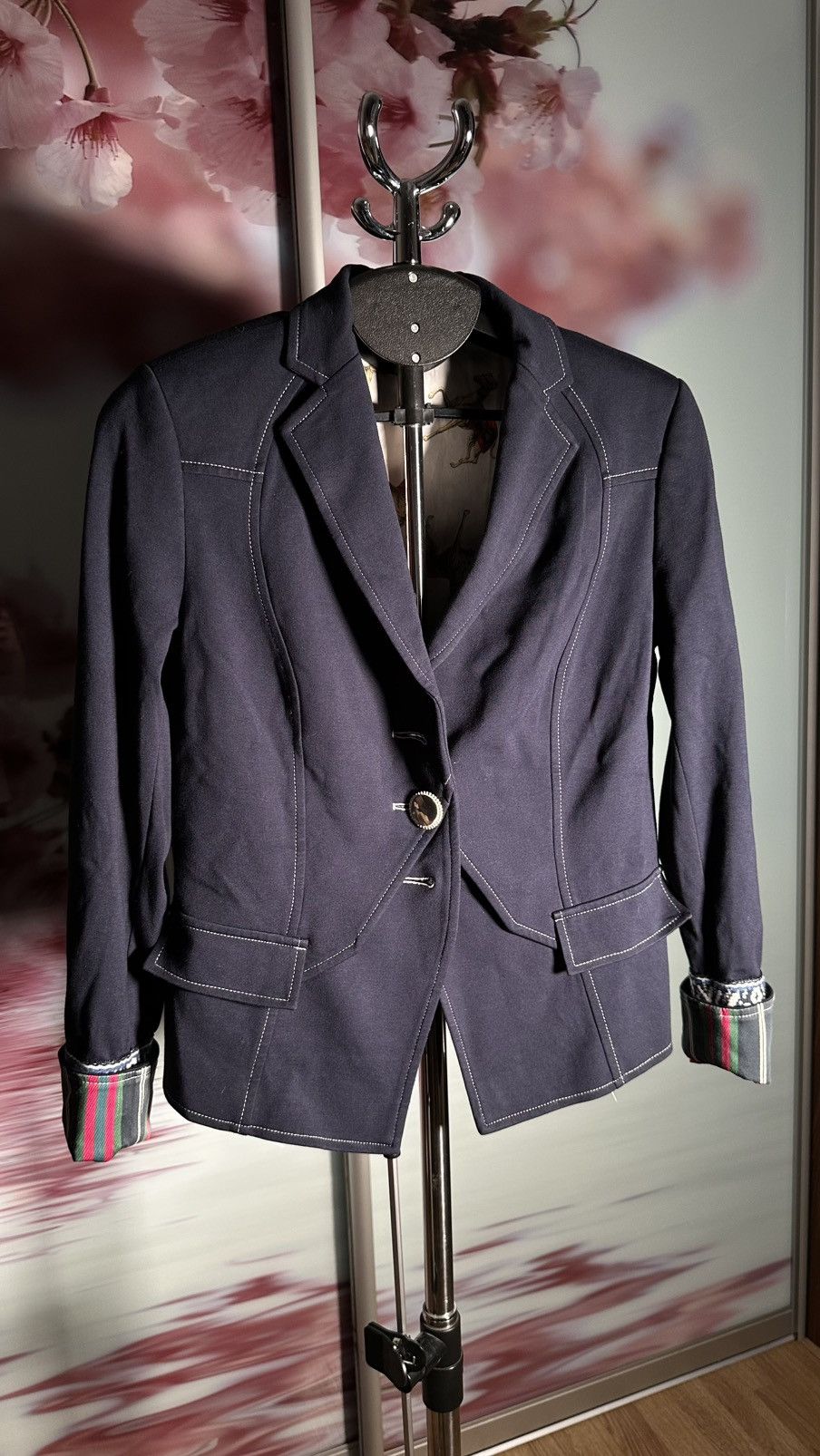 Vintage Maiden lane blazer blue🔥🔥 Size 40S - 2 Thumbnail