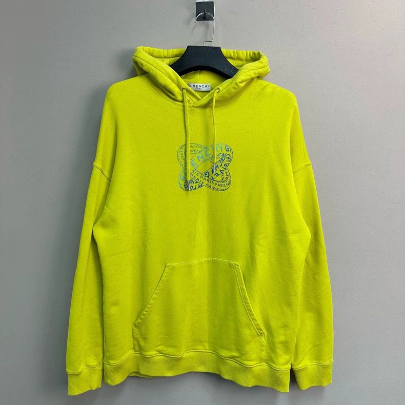 Givenchy Givenchy 3D Logo Print Yellow Hoodie - dmc Size US L / EU 52-54 / 3 - 1 Thumbnail