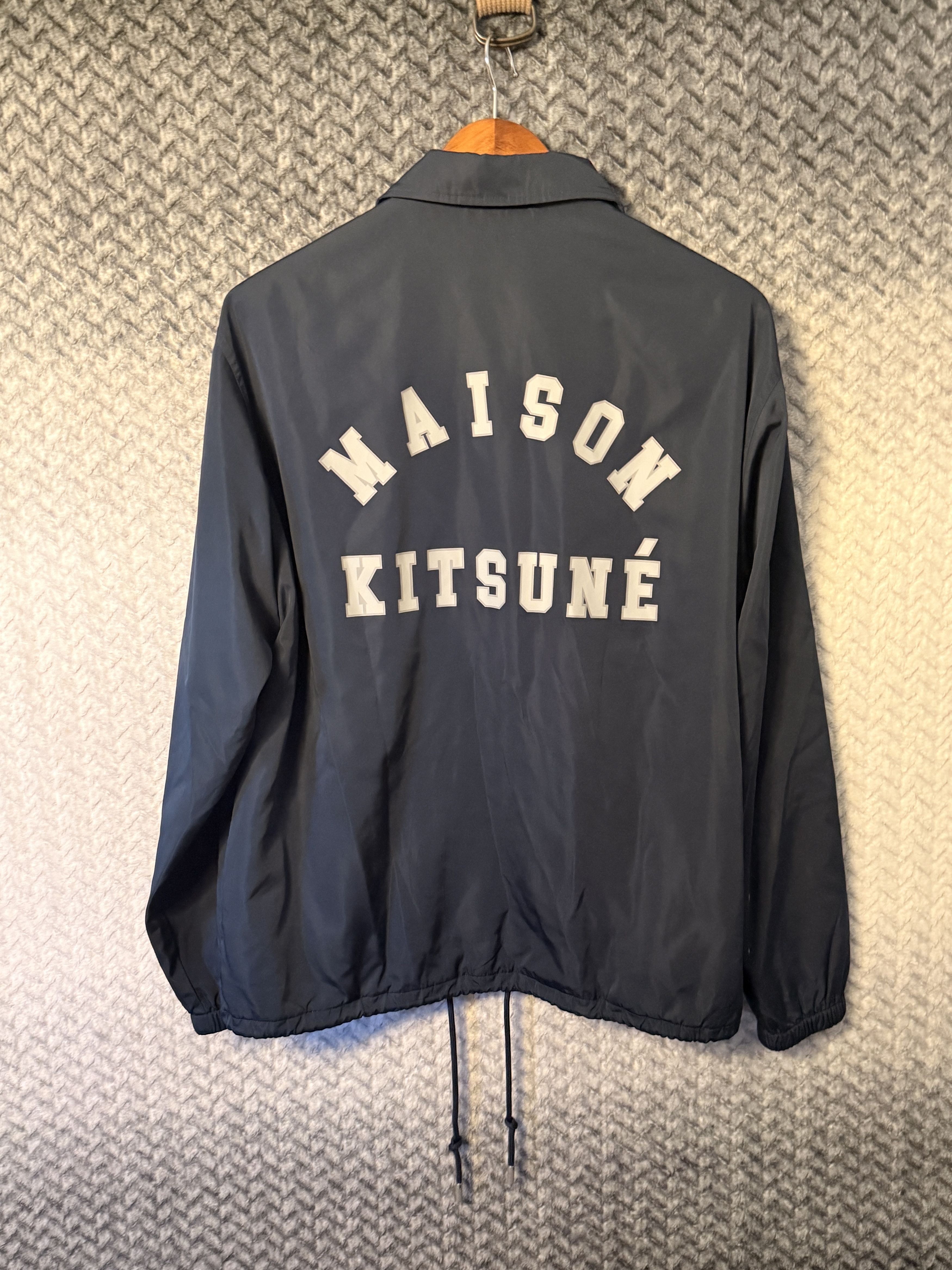 Maison Kitsune Coach Jacket Navy Size US M / EU 48-50 / 2 - 4 Thumbnail